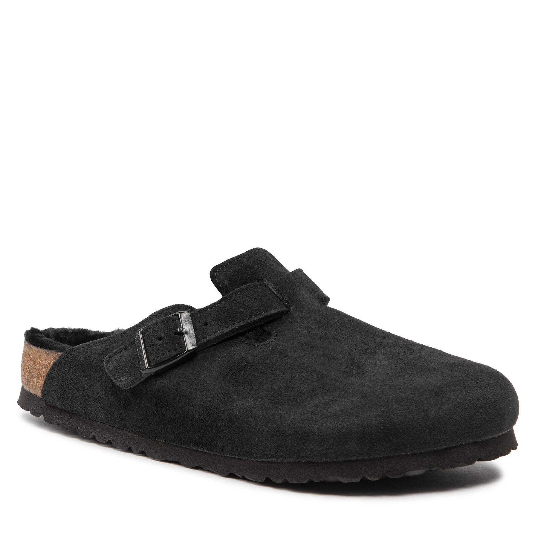 Birkenstock Natikači Boston Vl/Sheraling 0259881 Črna - Pepit.si