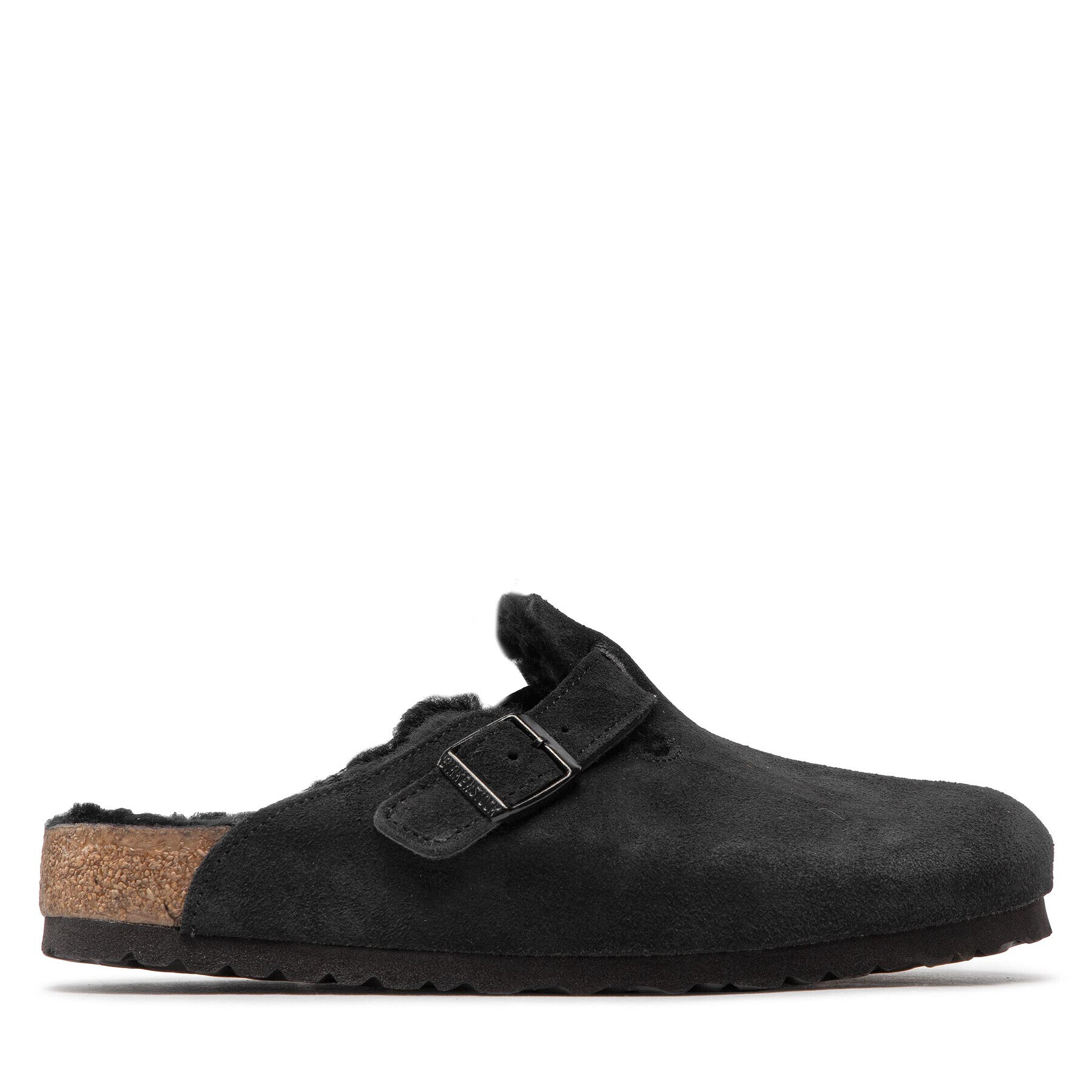 Birkenstock Natikači Boston Vl/Sheraling 0259881 Črna - Pepit.si