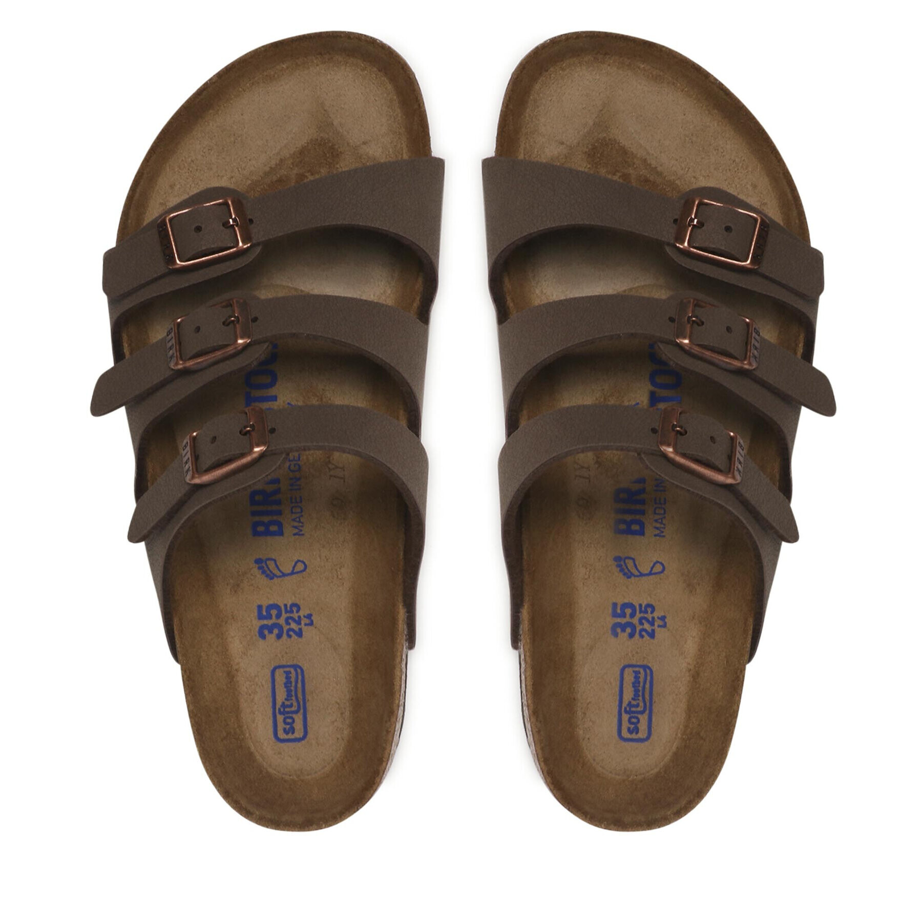 Birkenstock Natikači Florida 0053881 Rjava - Pepit.si