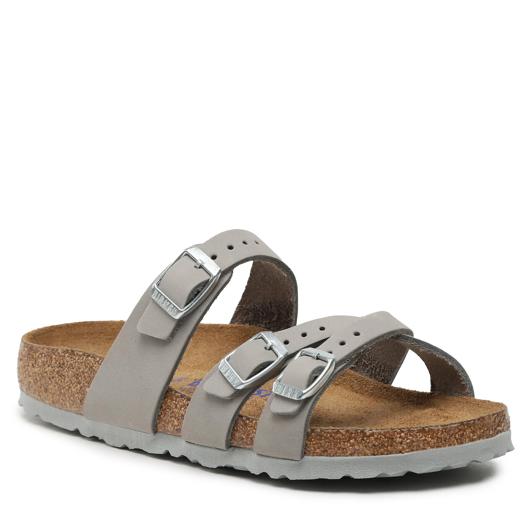 Birkenstock Natikači Franca 1023354 Siva - Pepit.si