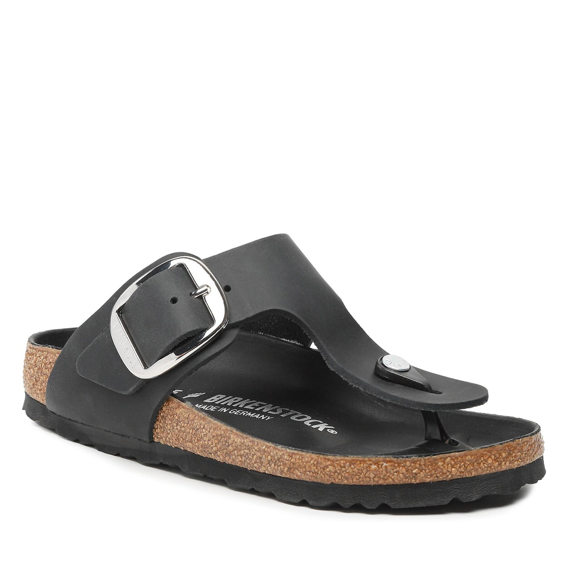 Birkenstock Natikači Gizeh Big Buckle 1023337 Črna - Pepit.si