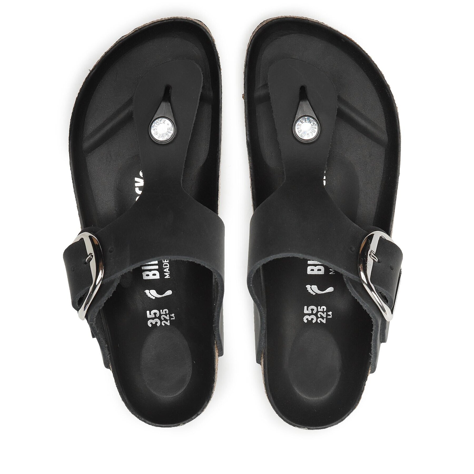 Birkenstock Natikači Gizeh Big Buckle 1023337 Črna - Pepit.si