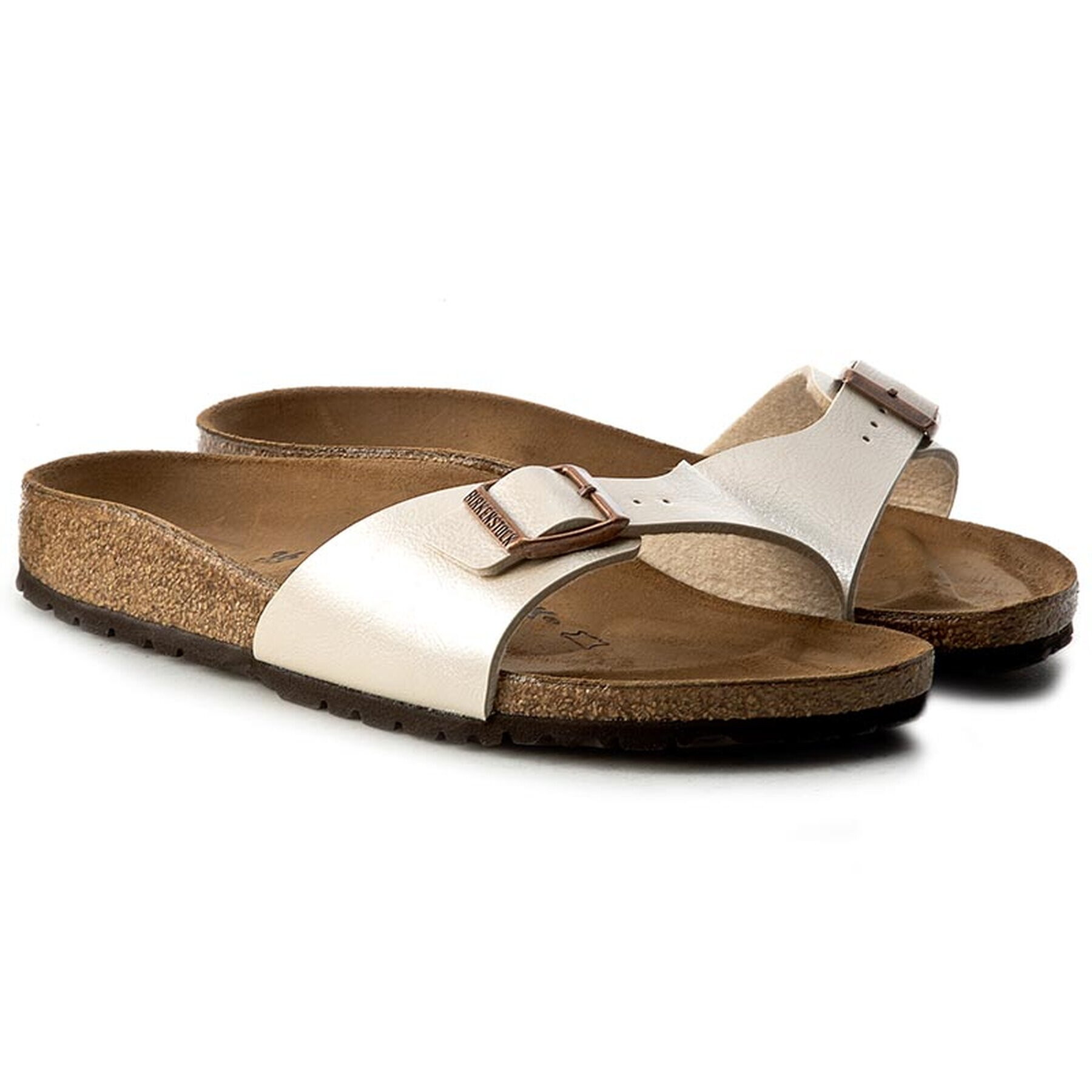 Birkenstock Natikači Madrid 0940153 Bež - Pepit.si