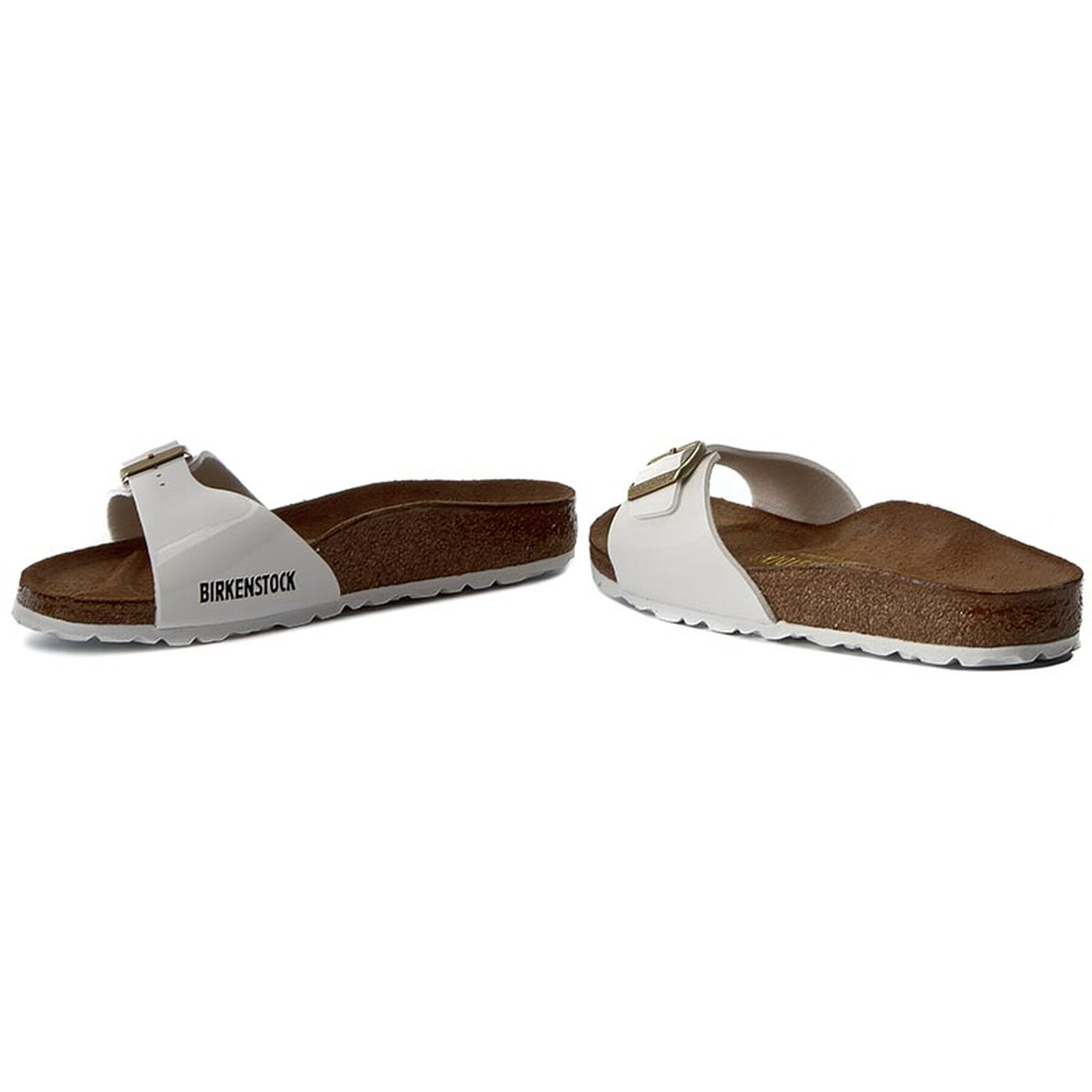 Birkenstock Natikači Madrid 1005310 Bela - Pepit.si