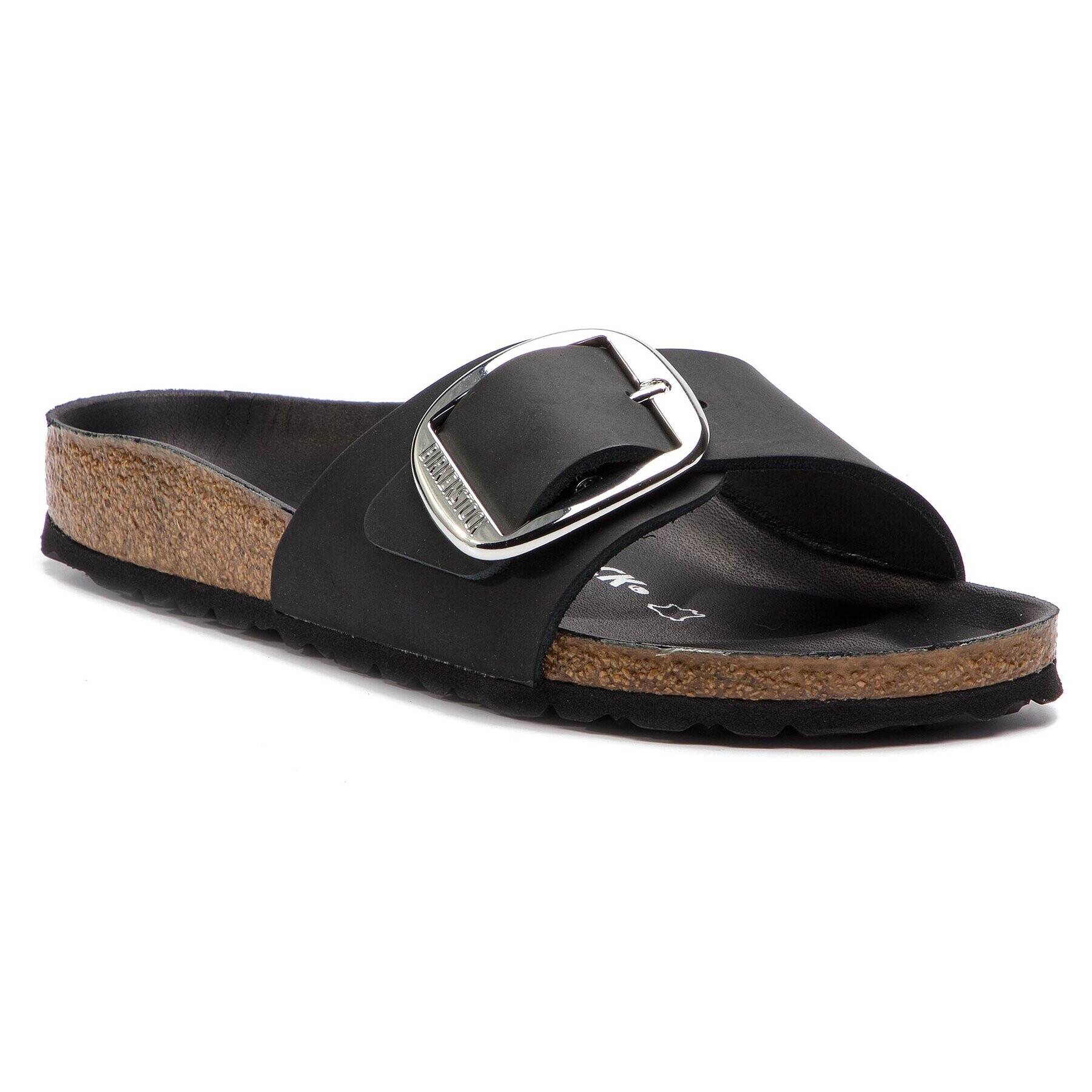 Birkenstock Natikači Madrid Big Buckle 1006523 Črna - Pepit.si