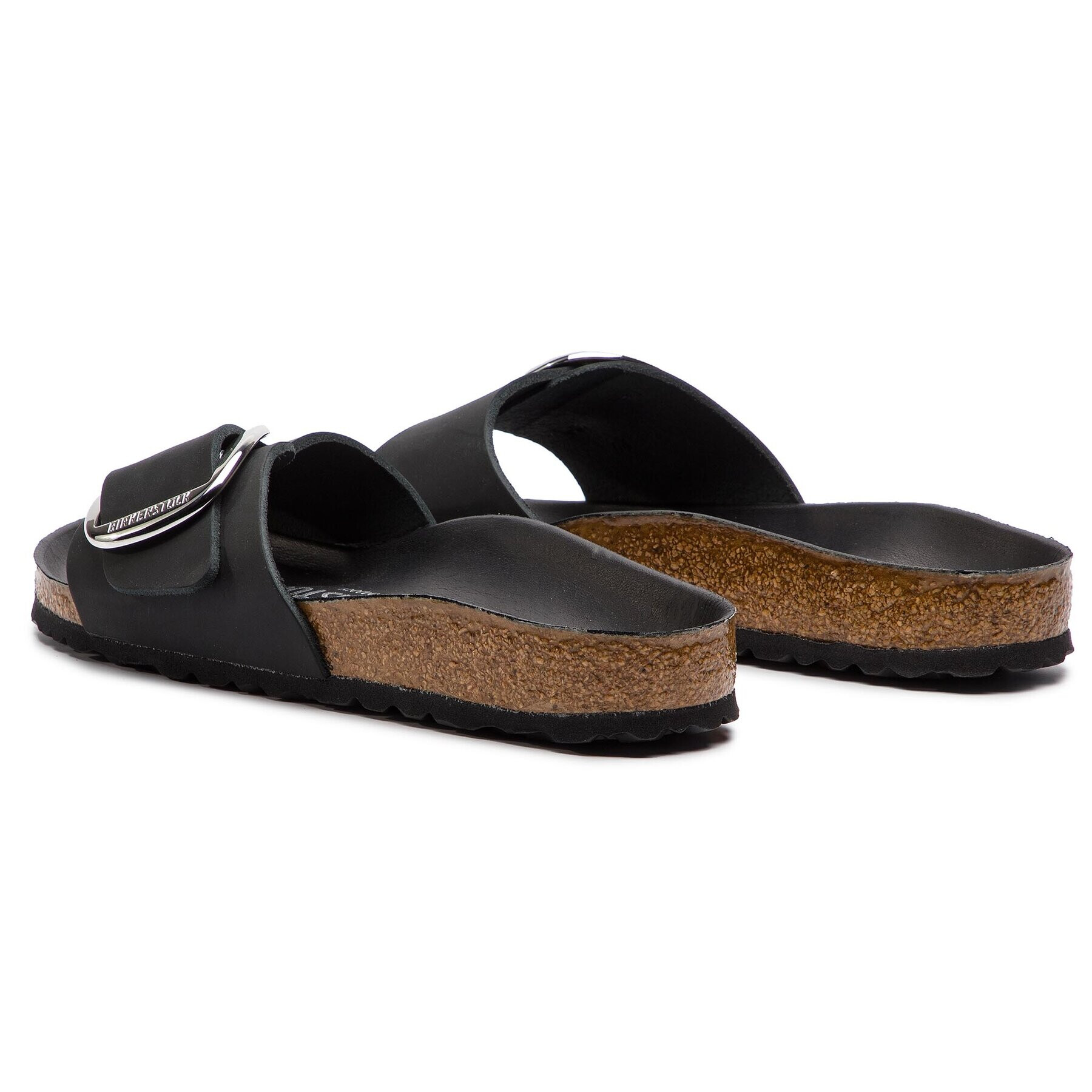 Birkenstock Natikači Madrid Big Buckle 1006523 Črna - Pepit.si