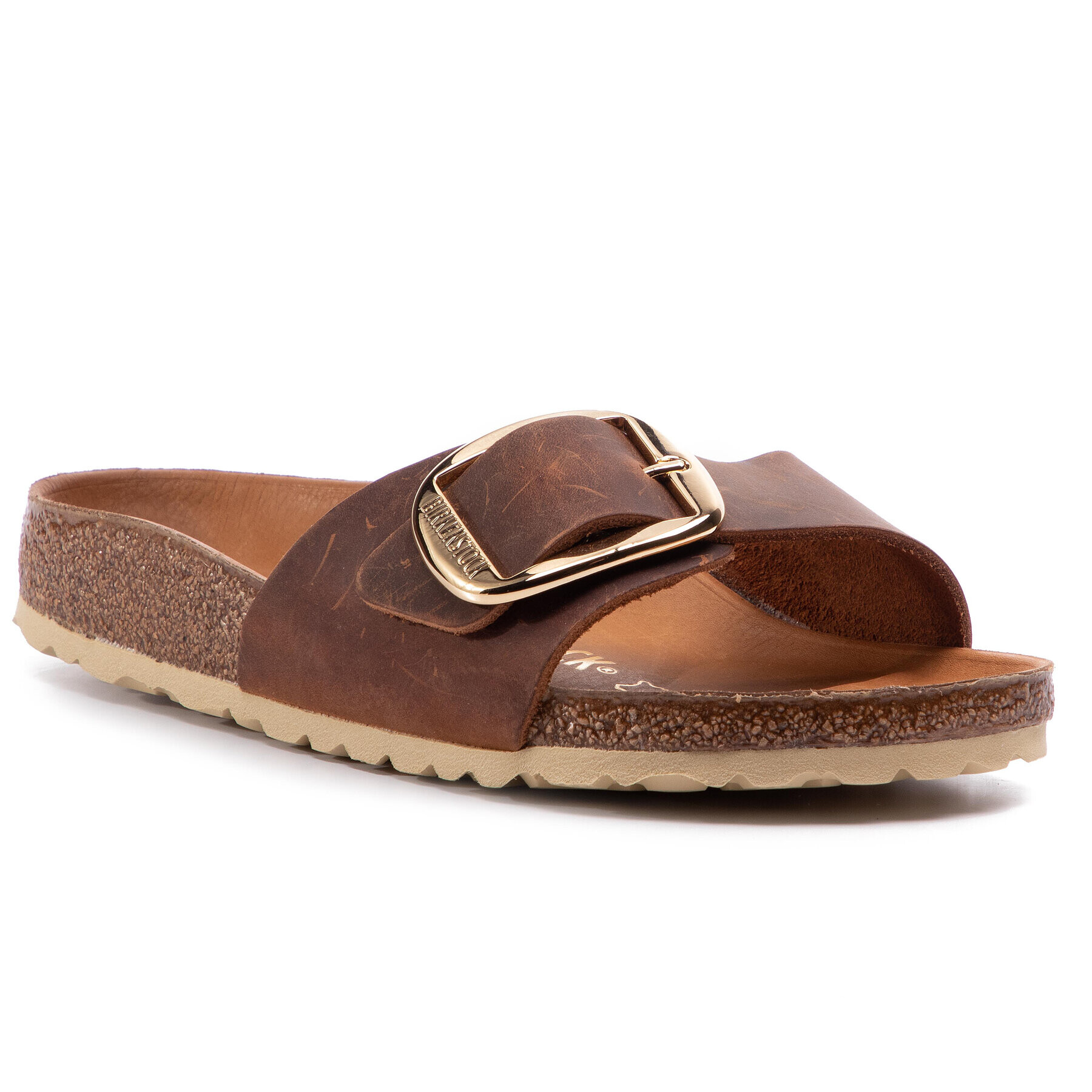 Birkenstock Natikači Madrid Big Buckle 1006525 Rjava - Pepit.si