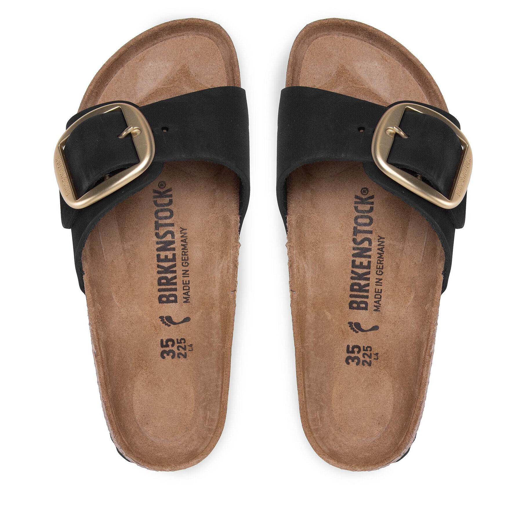 Birkenstock Natikači Madrid Big Buckle 1023373 Črna - Pepit.si