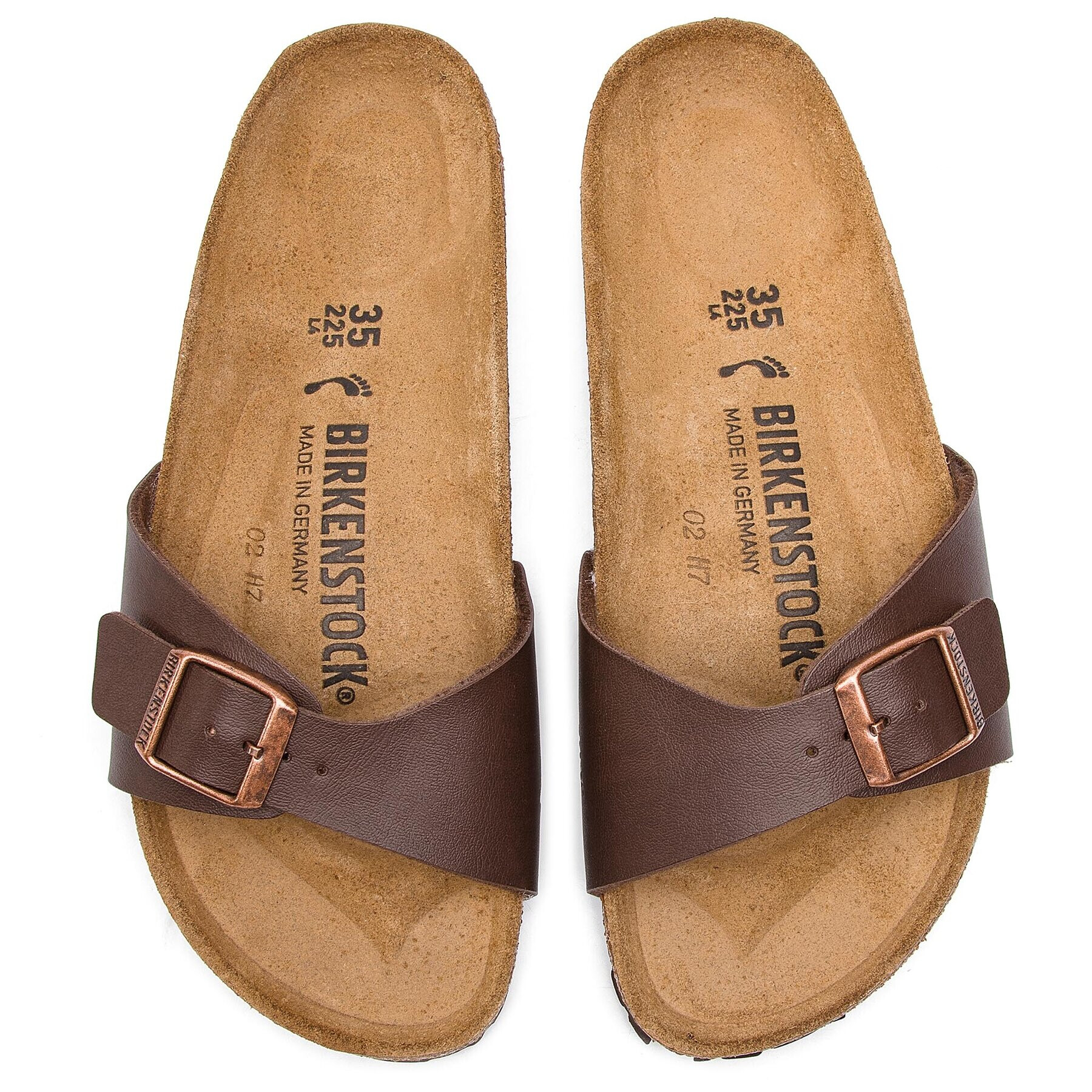 Birkenstock Natikači Madrid Bs 0040393 Rjava - Pepit.si