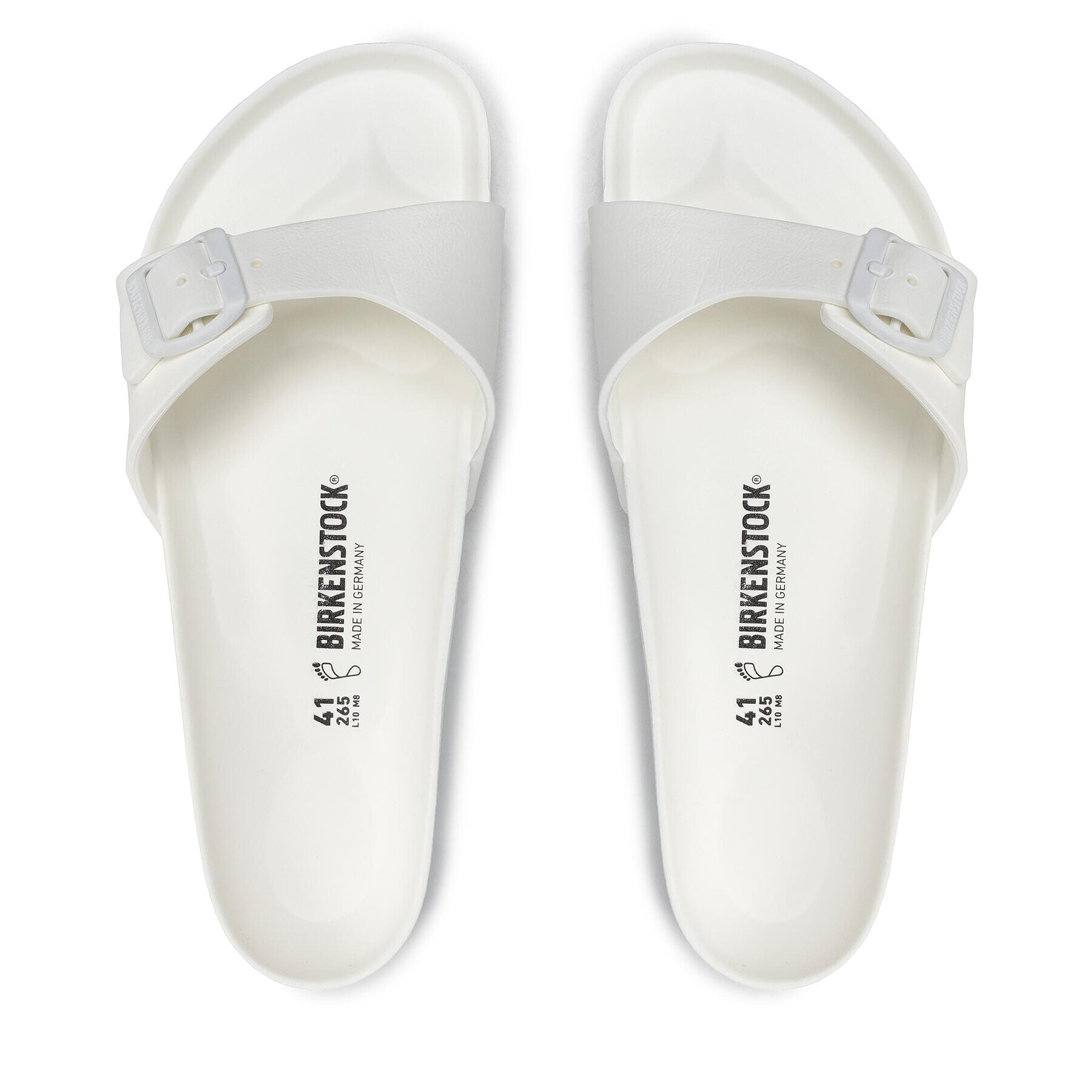 Birkenstock Natikači Madrid Eva 128181 Bela - Pepit.si