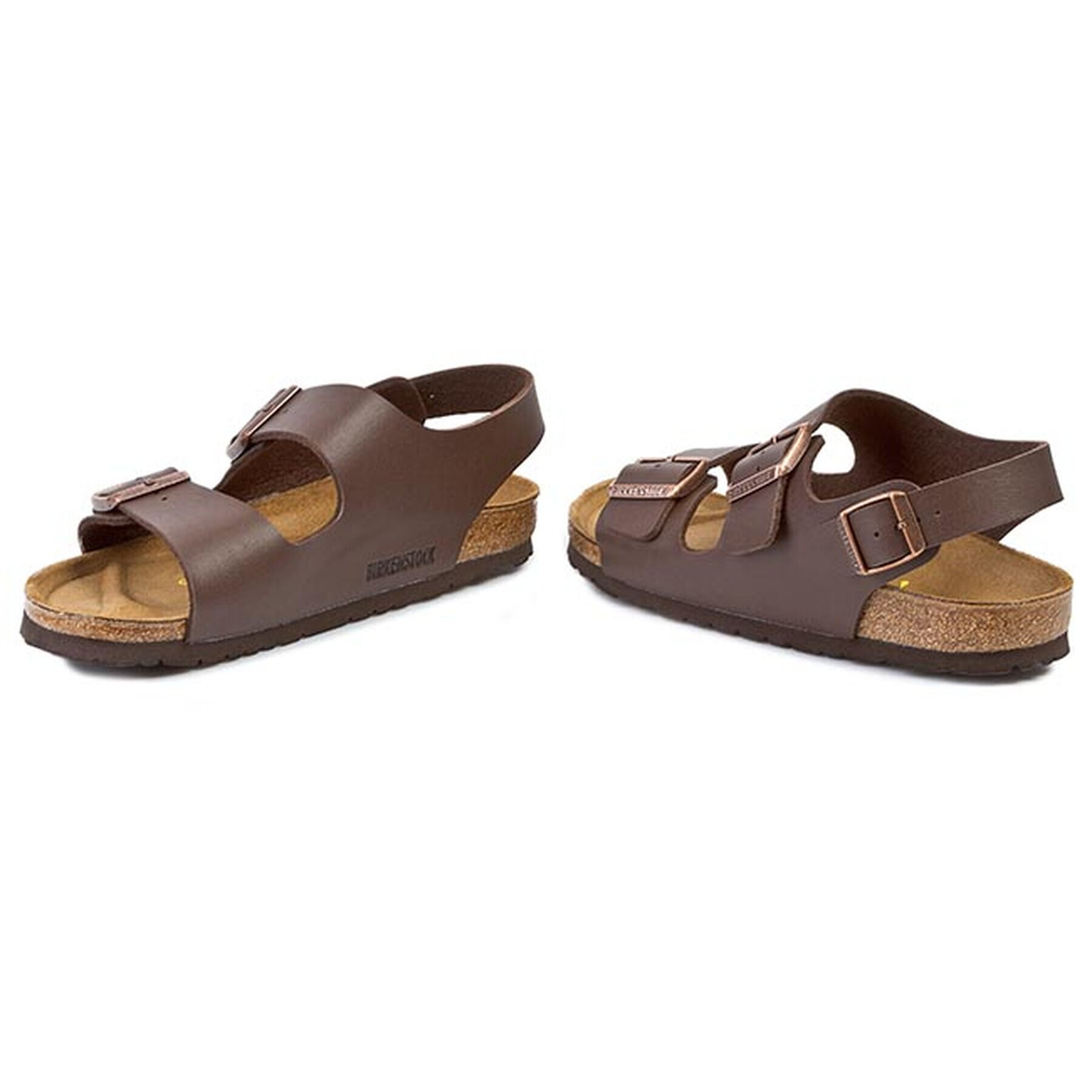 Birkenstock Natikači Milano 034703 Rjava - Pepit.si