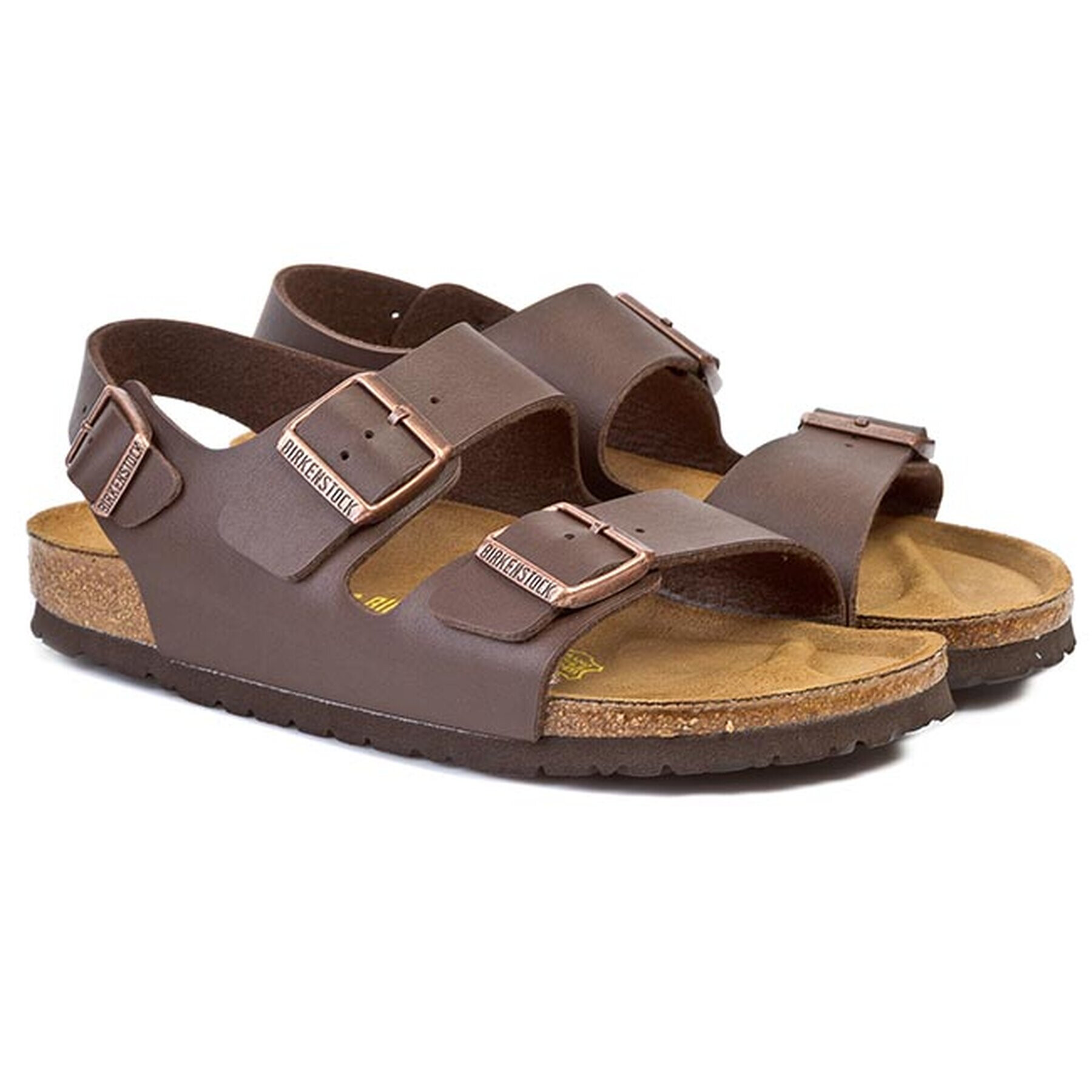 Birkenstock Natikači Milano 034703 Rjava - Pepit.si