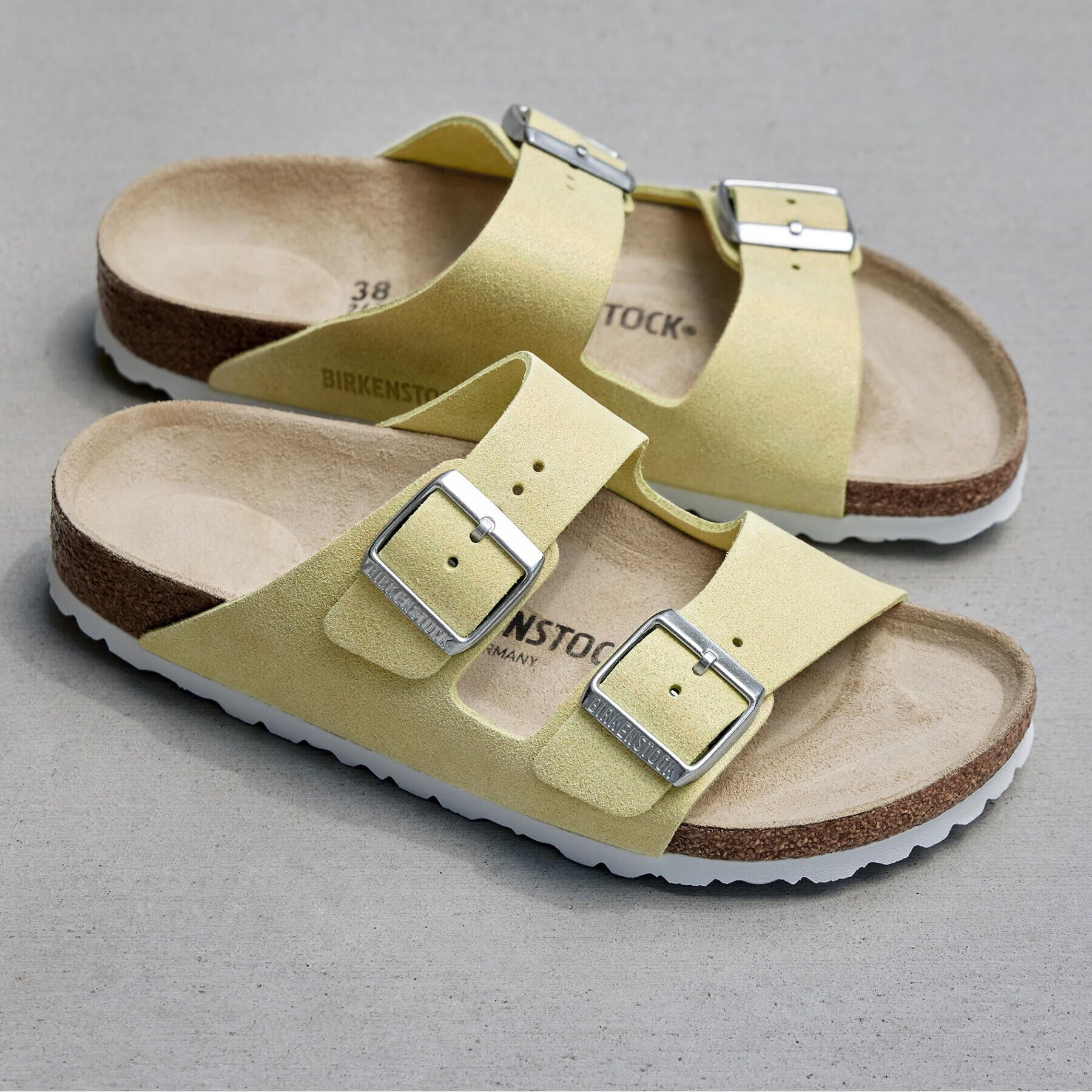 Birkenstock Natikači Arizona 1024201 Bež - Pepit.si