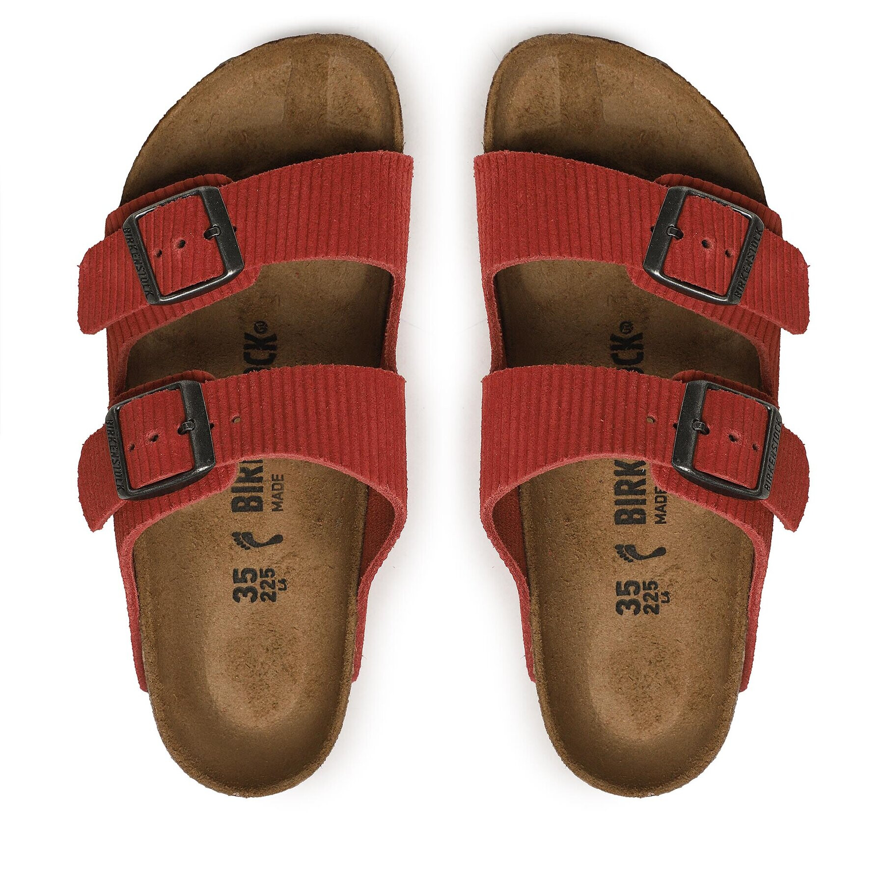 Birkenstock Natikači Arizona 1026102 Rdeča - Pepit.si