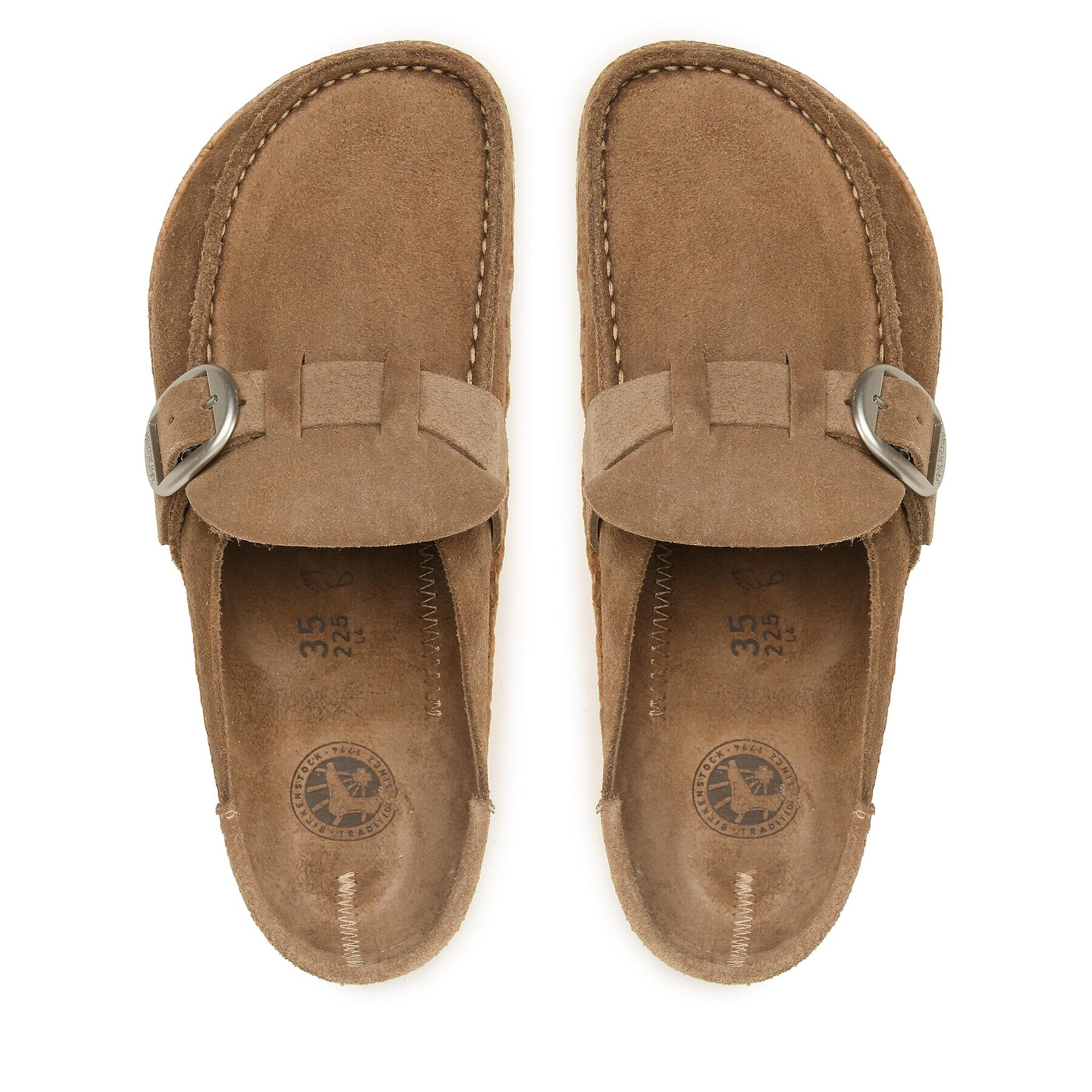 Birkenstock Natikači Buckley 1019462 Siva - Pepit.si