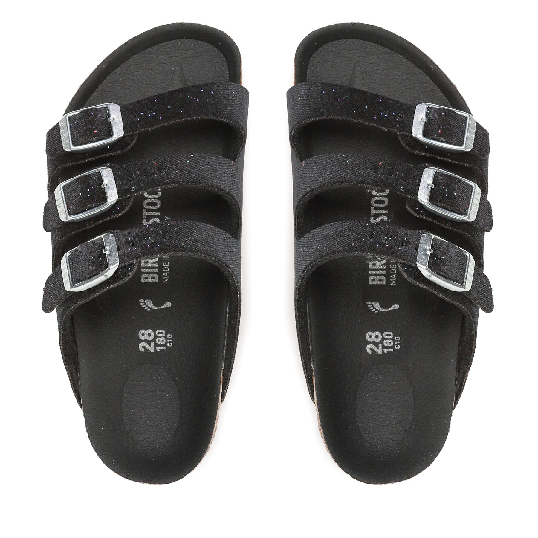 Birkenstock Natikači Florida 1025164 Črna - Pepit.si