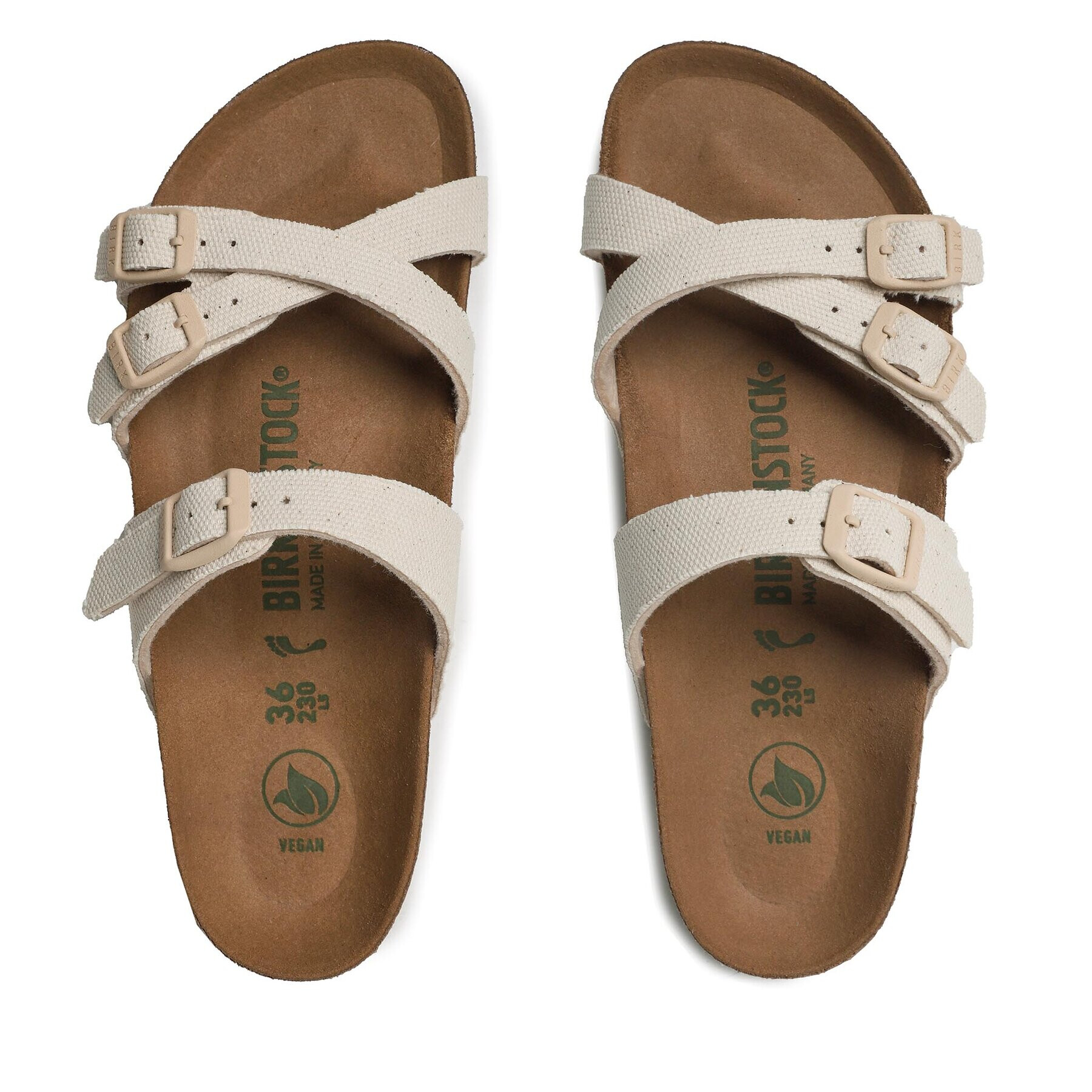 Birkenstock Natikači Franca 1024036 Bež - Pepit.si