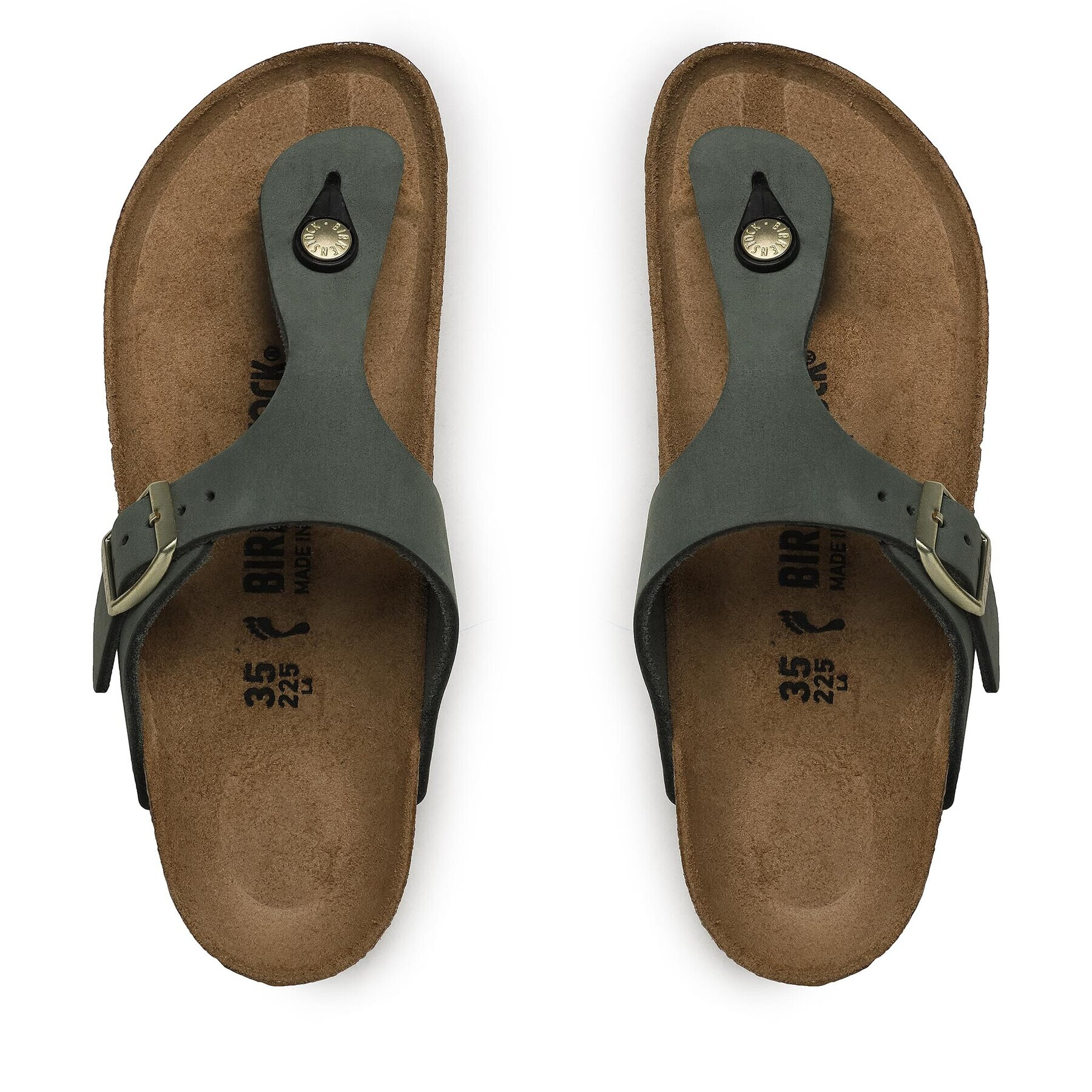 Birkenstock Japonke Gizeh 1025790 Zelena - Pepit.si