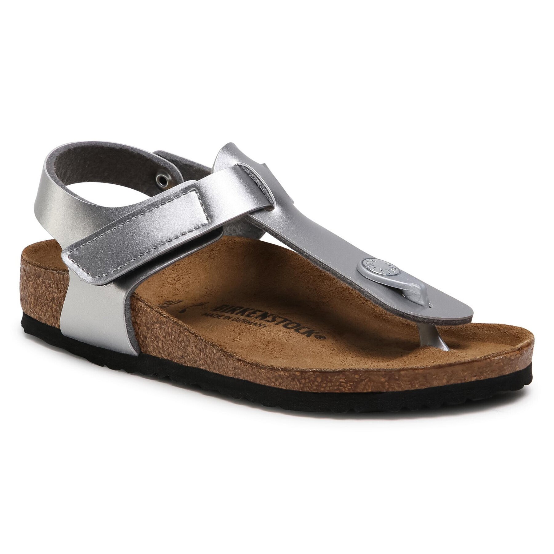 Birkenstock Sandali Kairo Hl Kids 1019167 Srebrna - Pepit.si