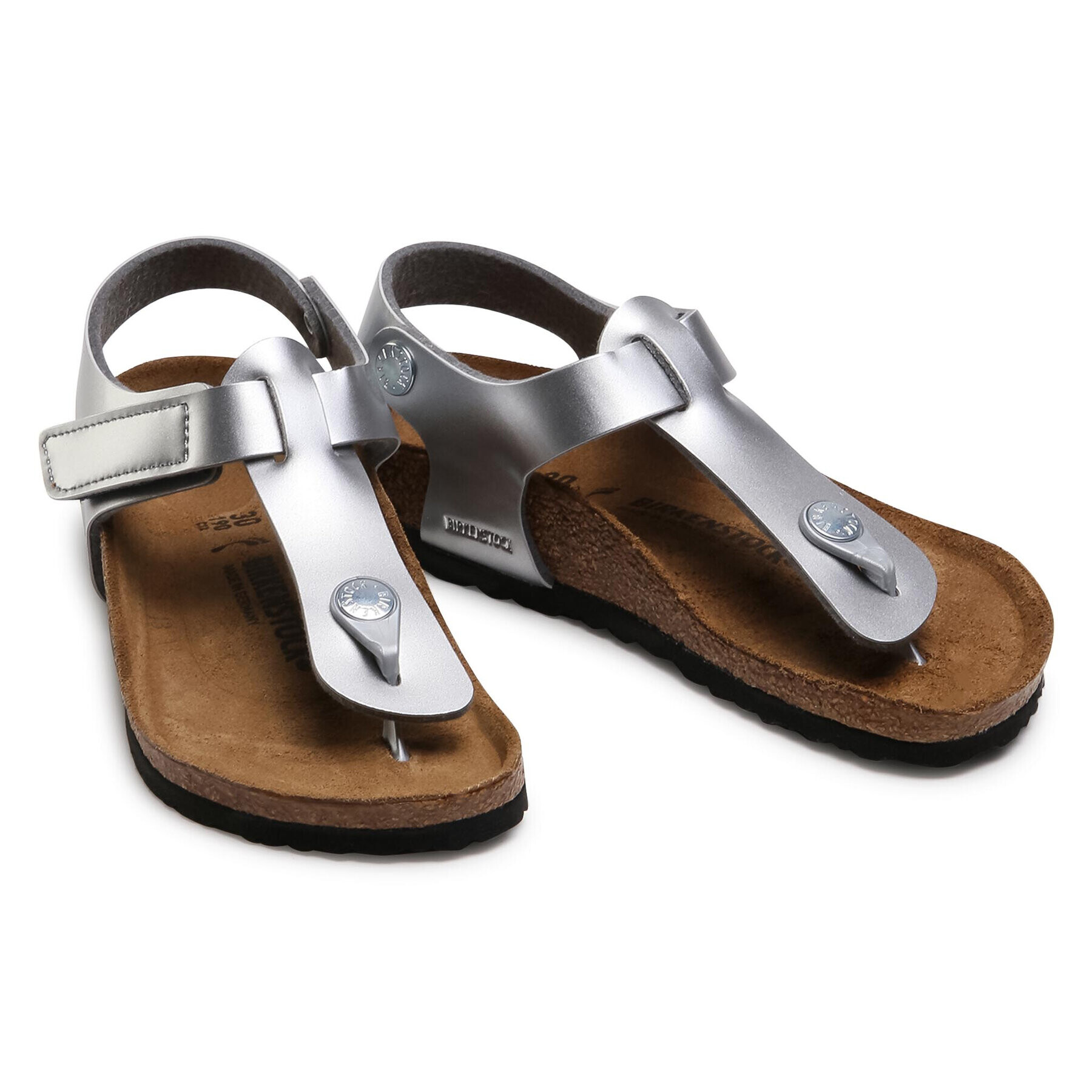 Birkenstock Sandali Kairo Hl Kids 1019167 Srebrna - Pepit.si