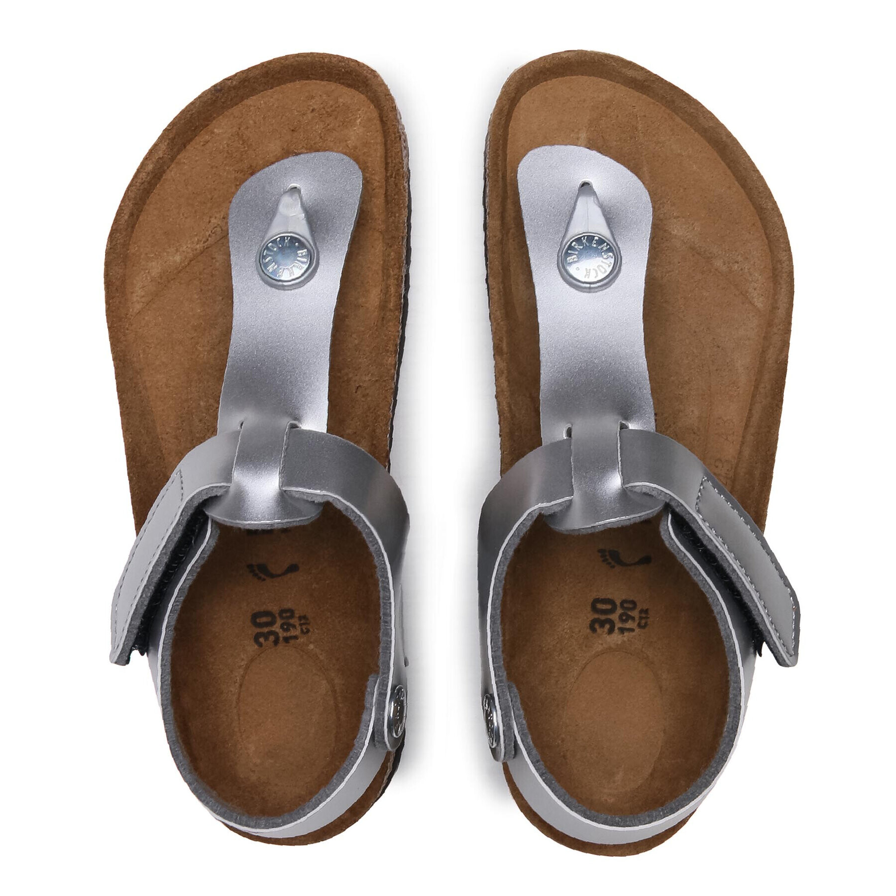 Birkenstock Sandali Kairo Hl Kids 1019167 Srebrna - Pepit.si