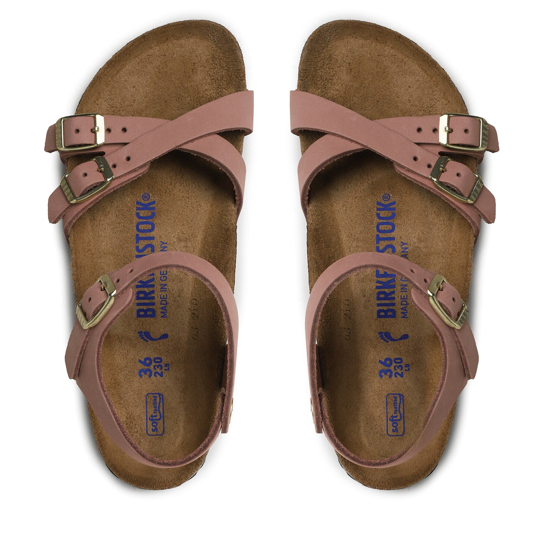 Birkenstock Sandali Kumba 1024263 Roza - Pepit.si