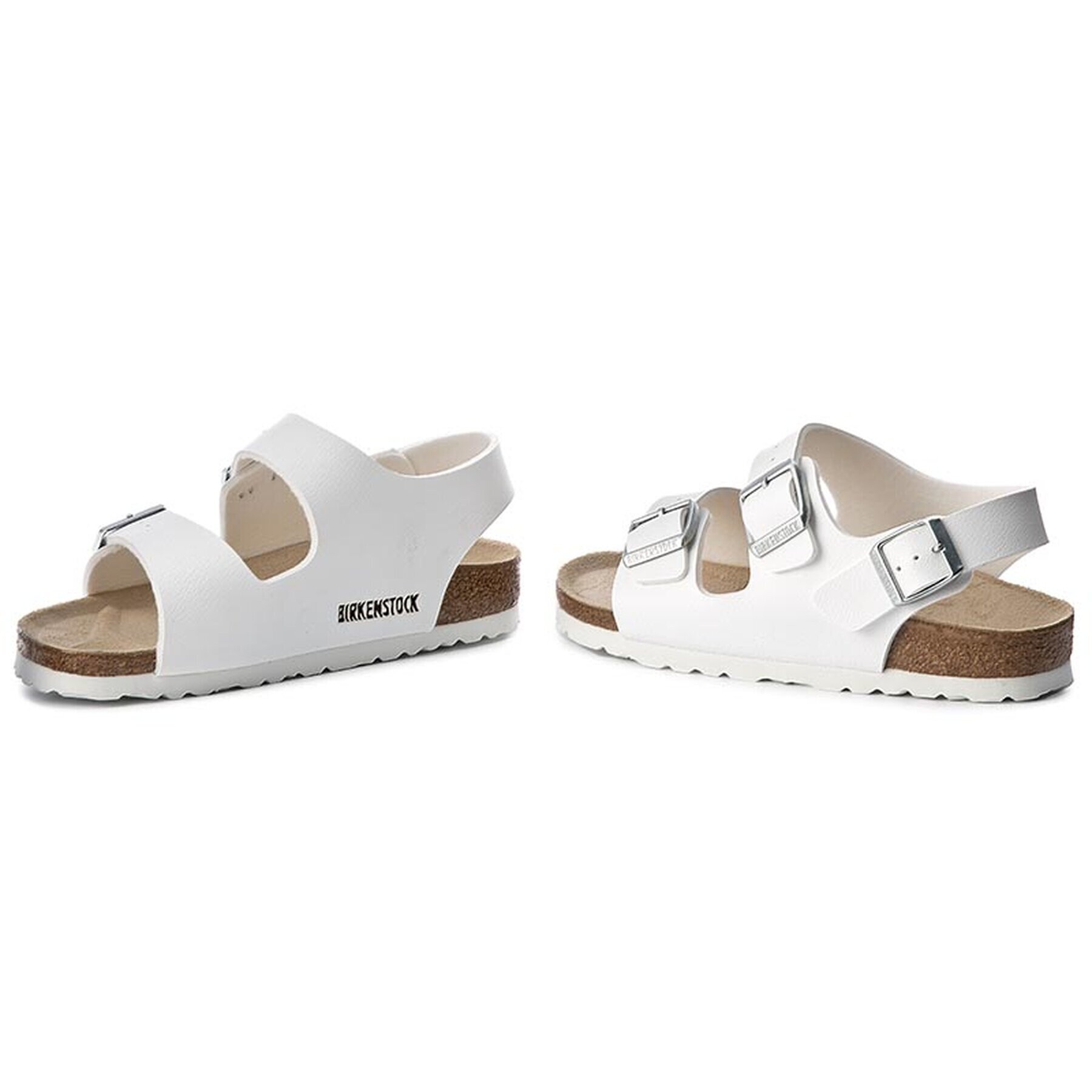 Birkenstock Sandali Milano 034733 Bela - Pepit.si