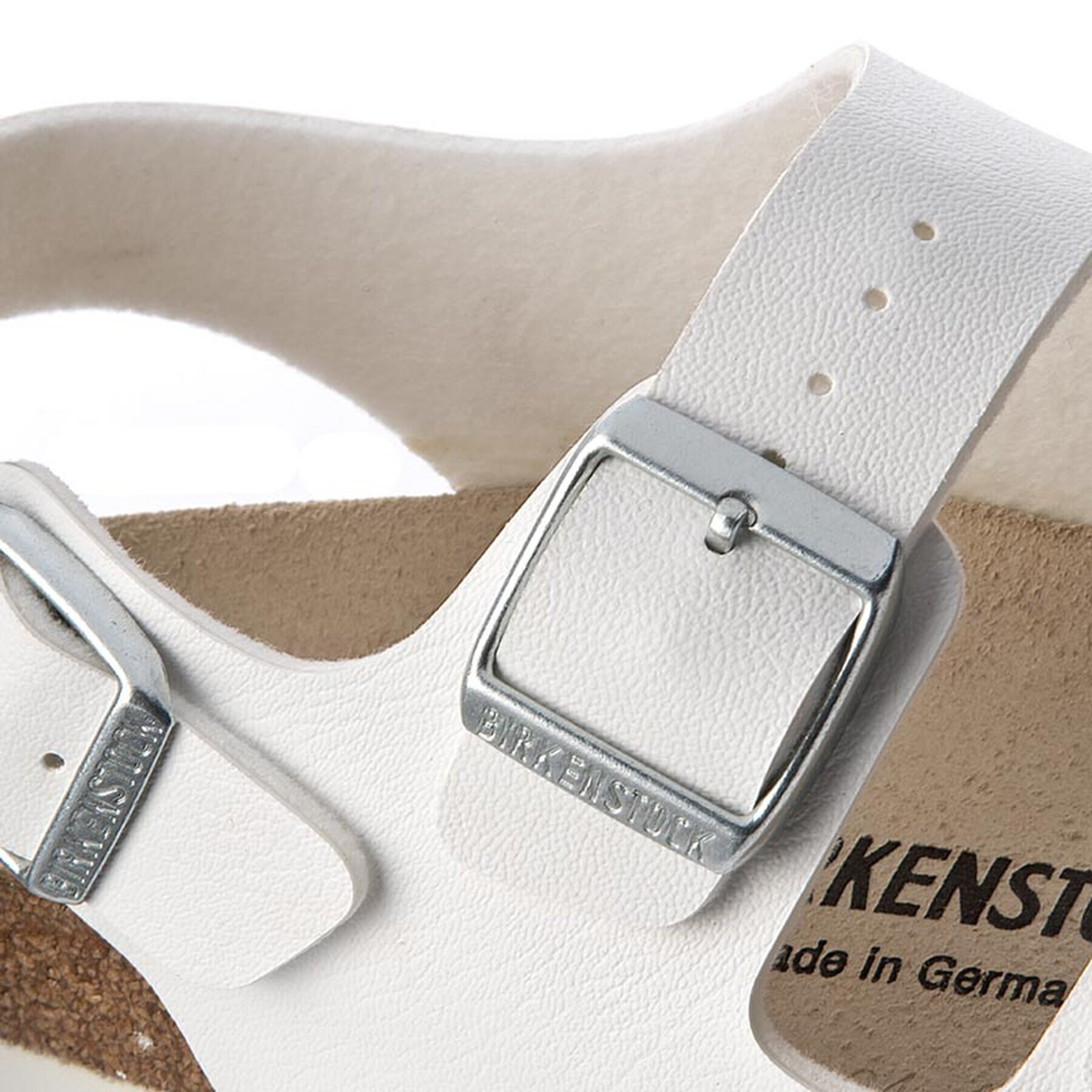 Birkenstock Sandali Milano 034733 Bela - Pepit.si