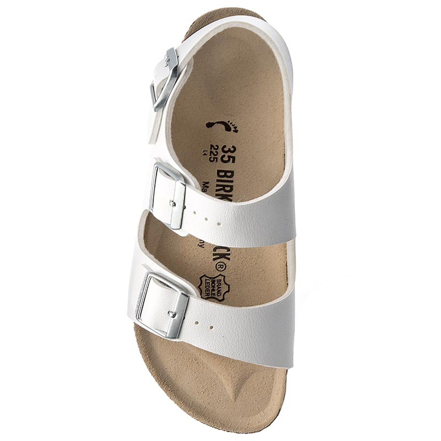 Birkenstock Sandali Milano 034733 Bela - Pepit.si