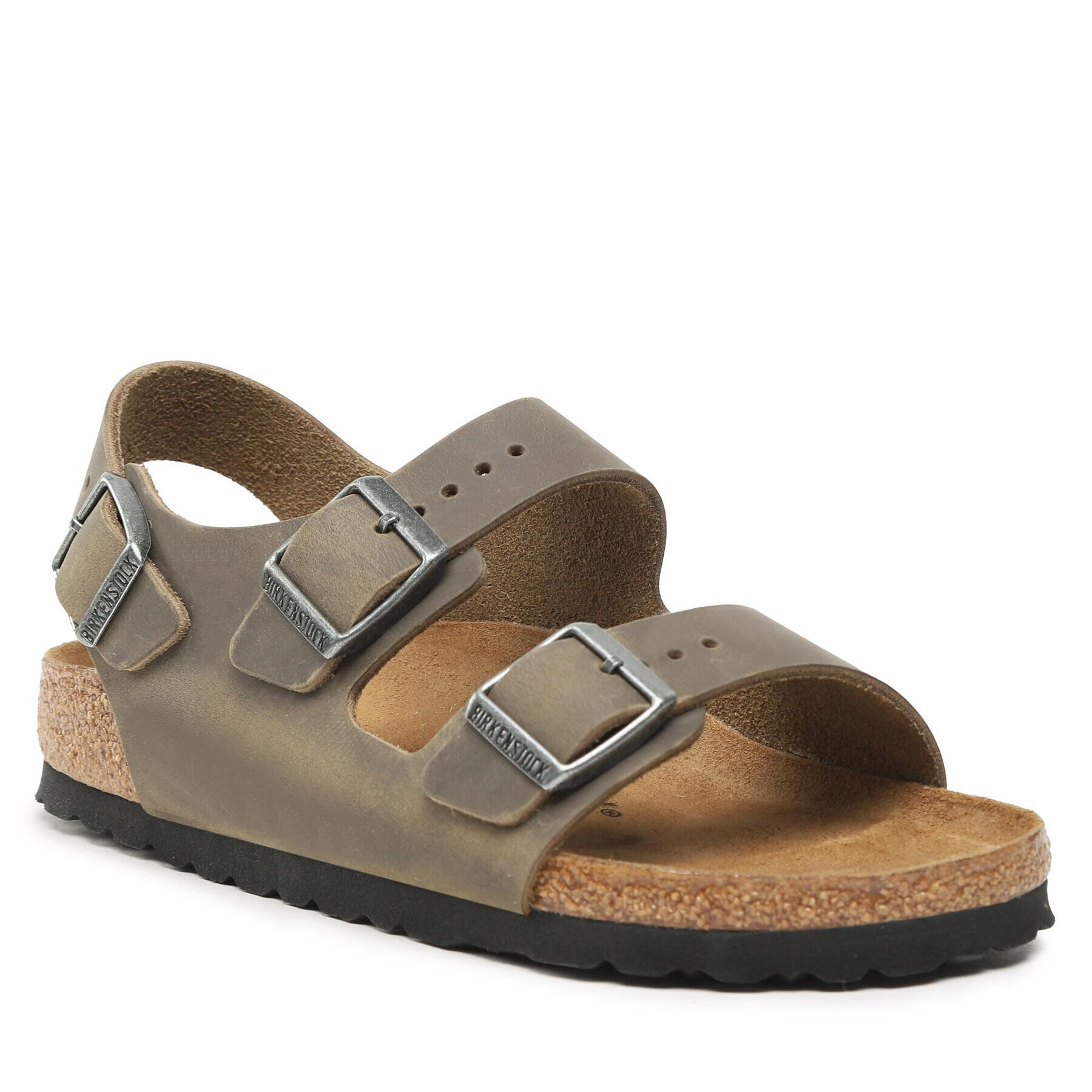 Birkenstock Sandali Milano 1019454 Khaki - Pepit.si