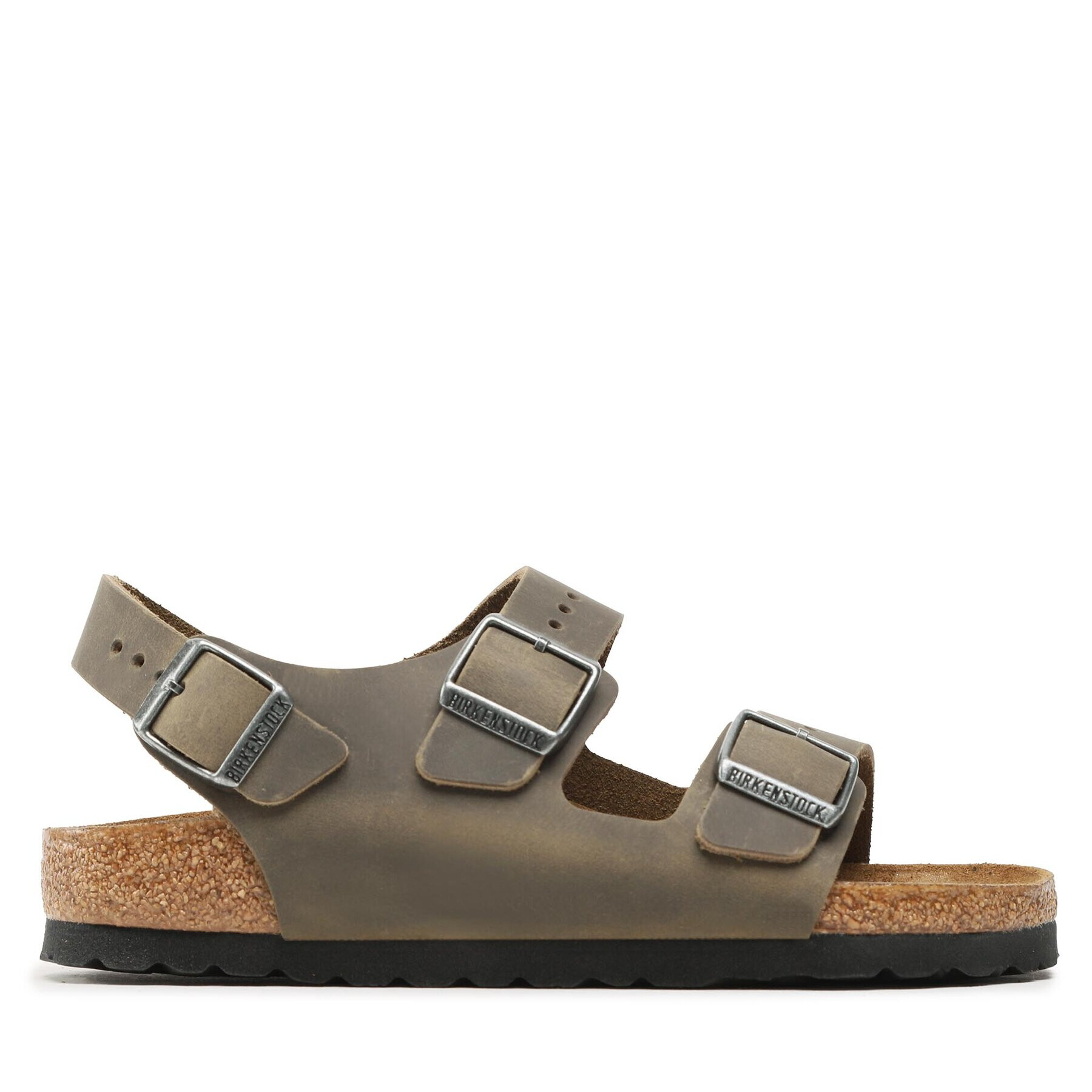 Birkenstock Sandali Milano 1019454 Khaki - Pepit.si