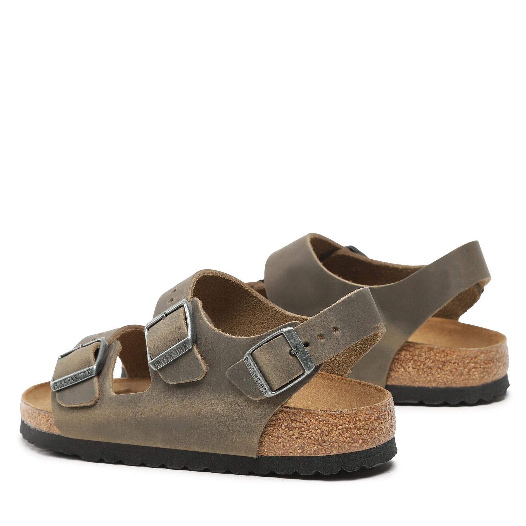 Birkenstock Sandali Milano 1019454 Khaki - Pepit.si