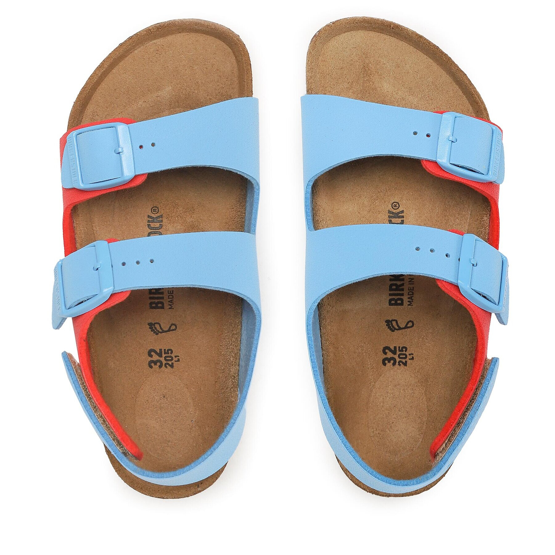 Birkenstock Sandali Milano 1024366 Modra - Pepit.si