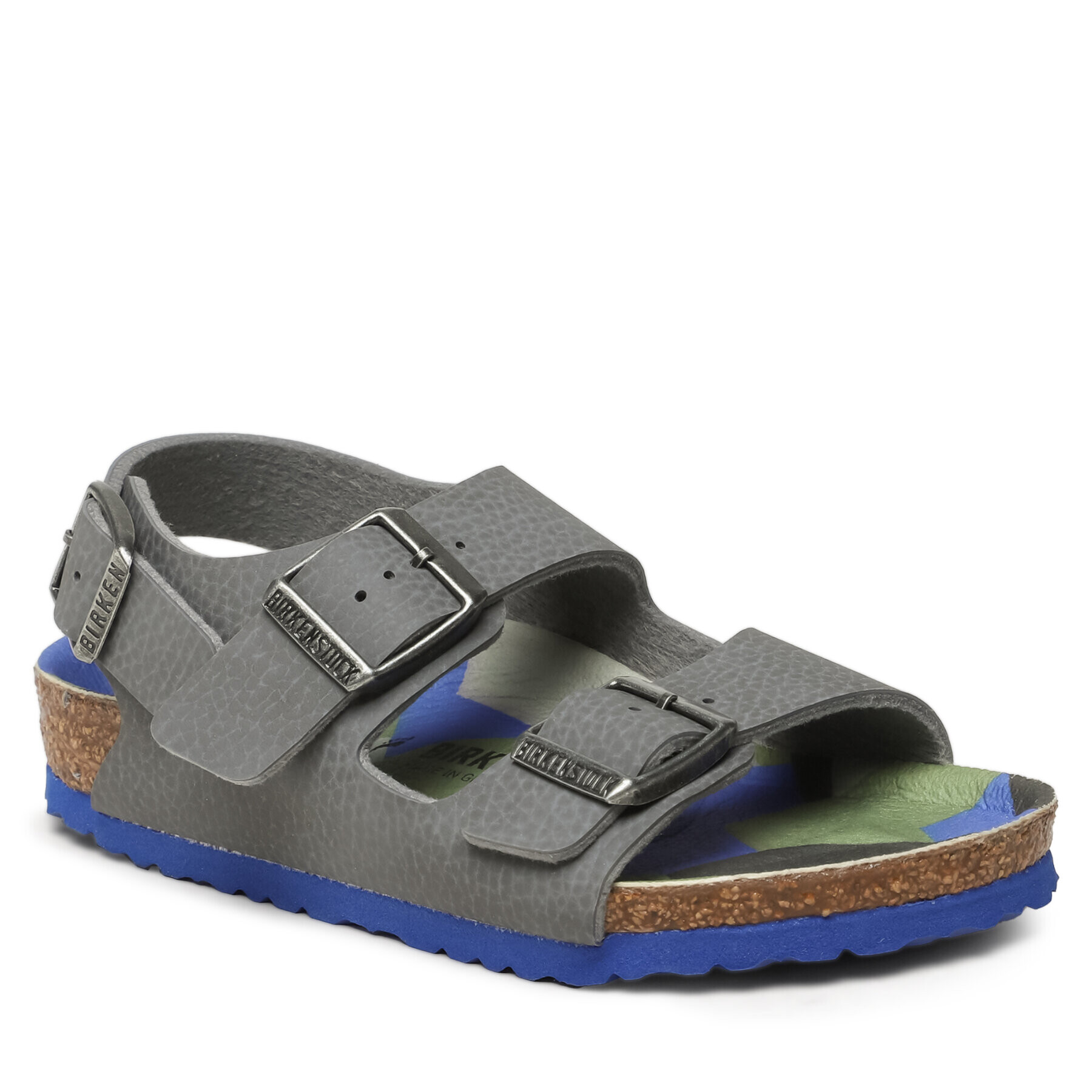 Birkenstock Sandali Milano 1024531 Siva - Pepit.si