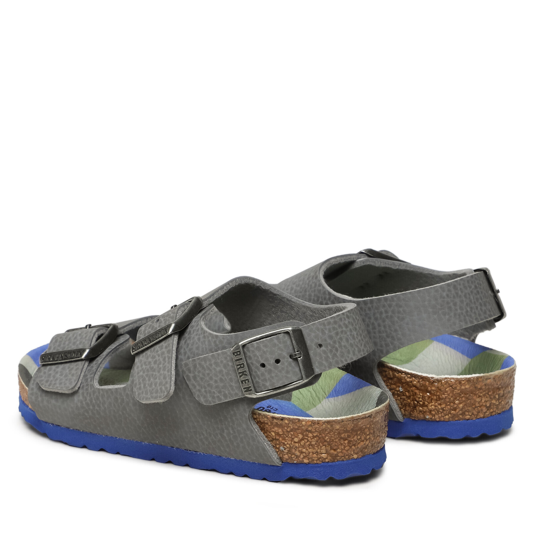 Birkenstock Sandali Milano 1024531 Siva - Pepit.si