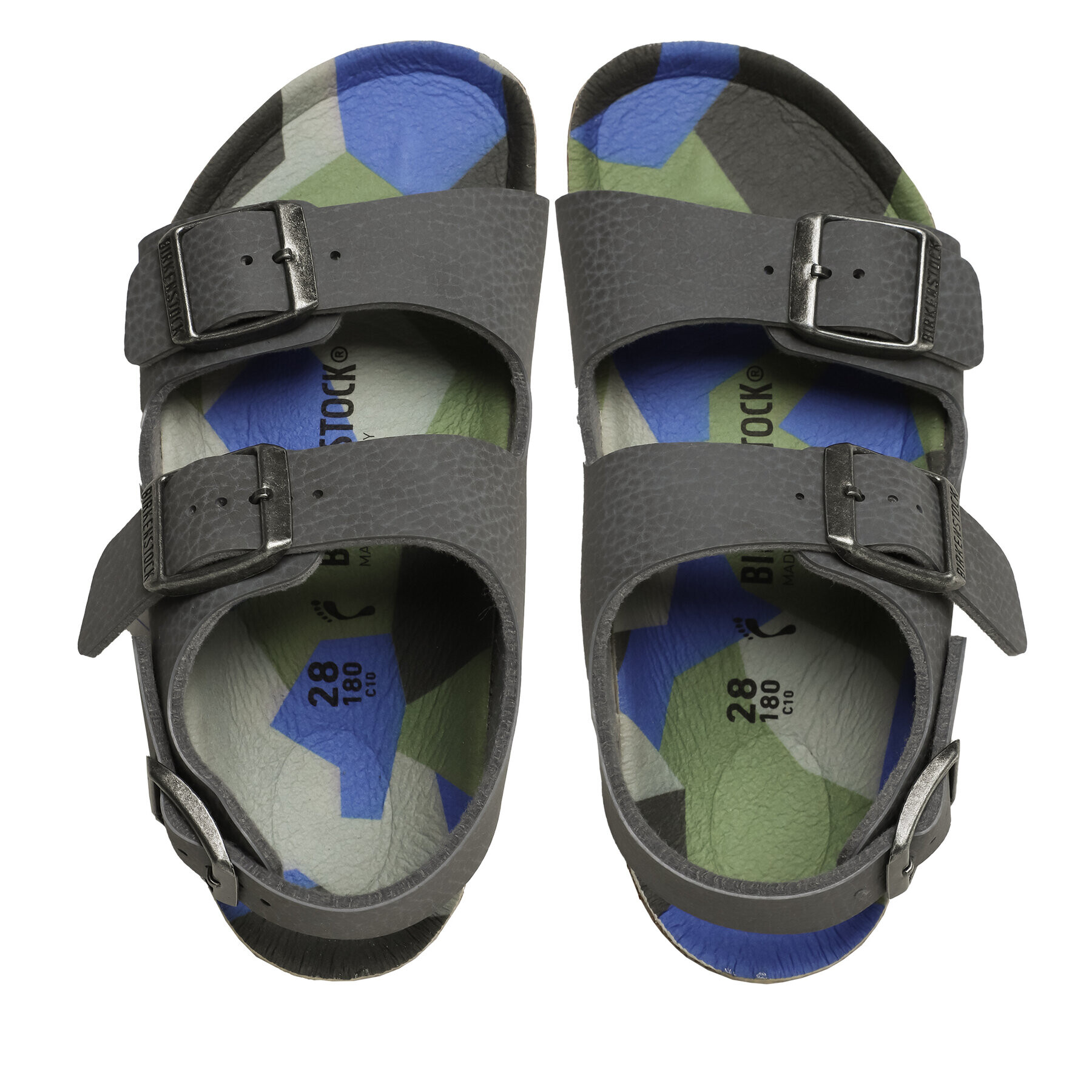 Birkenstock Sandali Milano 1024531 Siva - Pepit.si