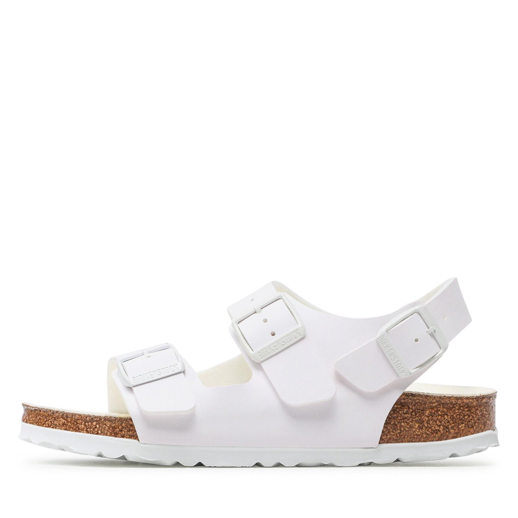 Birkenstock Sandali Milano 1025011 Bela - Pepit.si