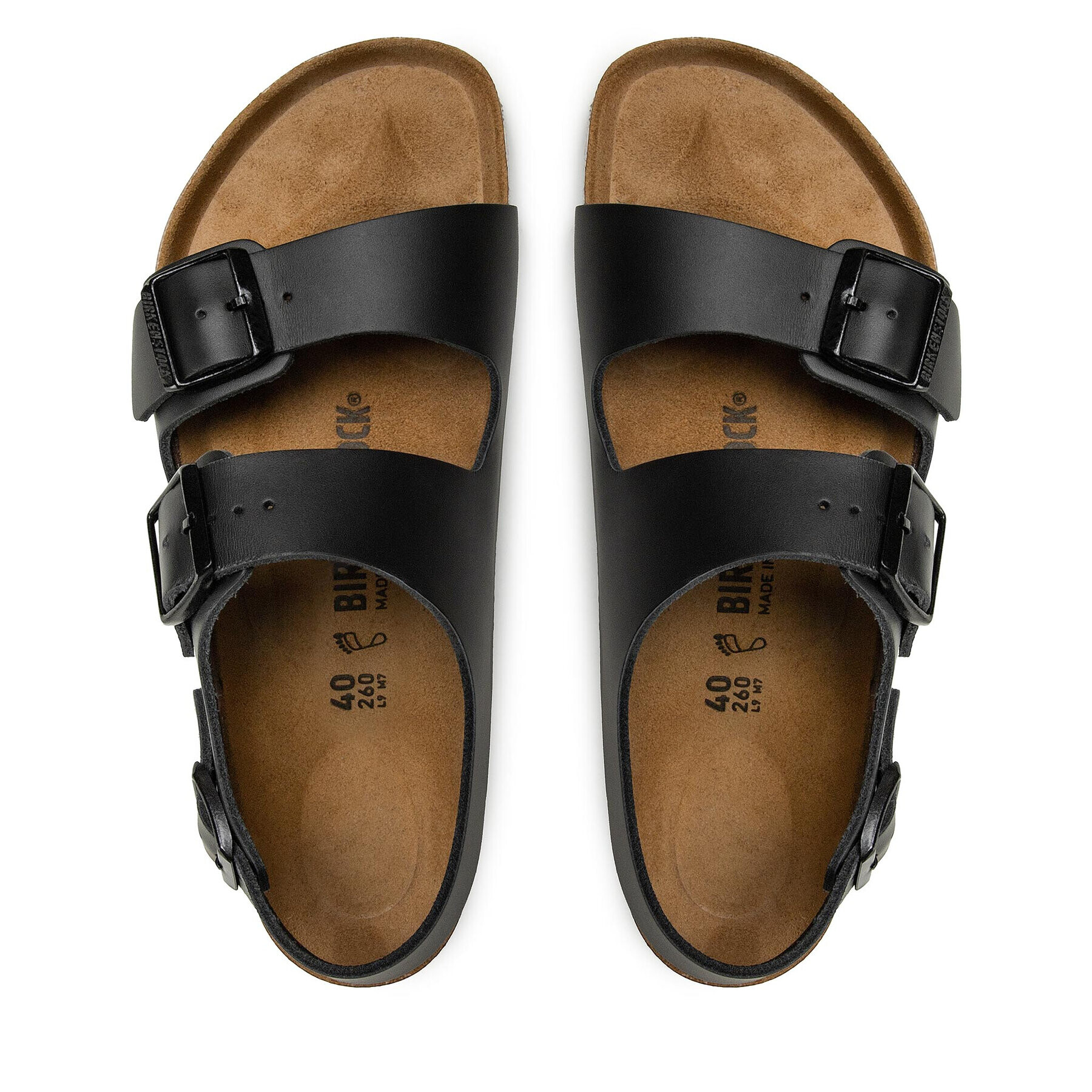 Birkenstock Sandali Milano Bs 0034191 Črna - Pepit.si