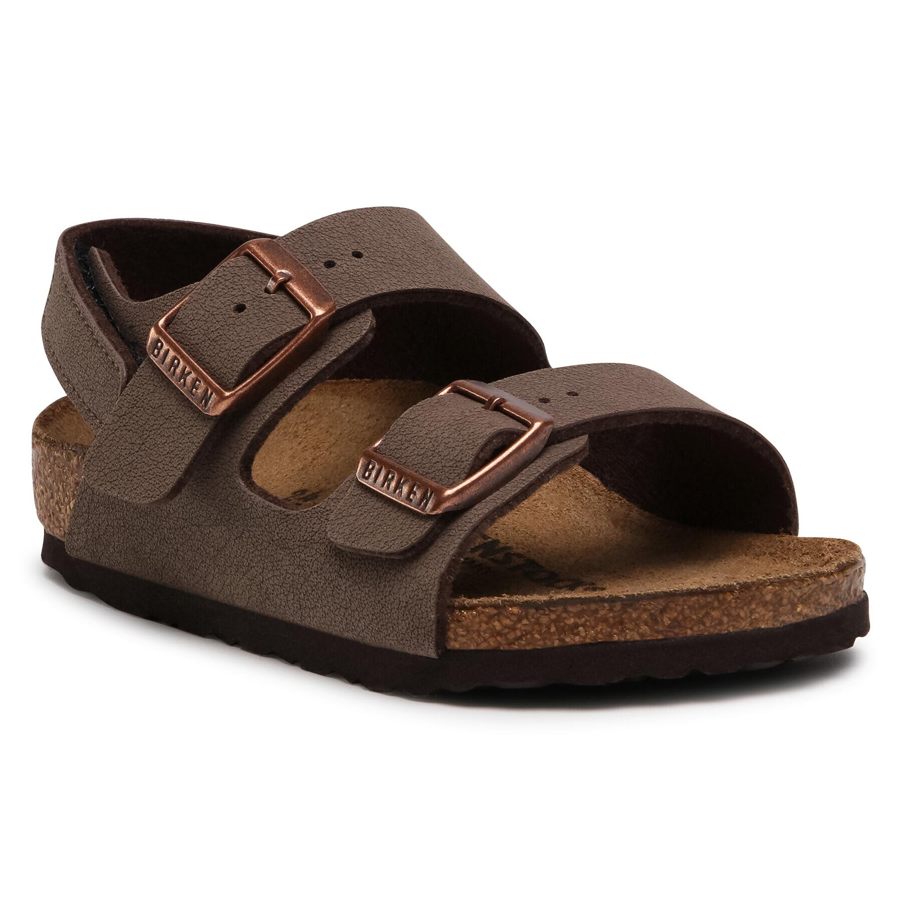 Birkenstock Sandali Milano Hl Kids 1018637 Rjava - Pepit.si