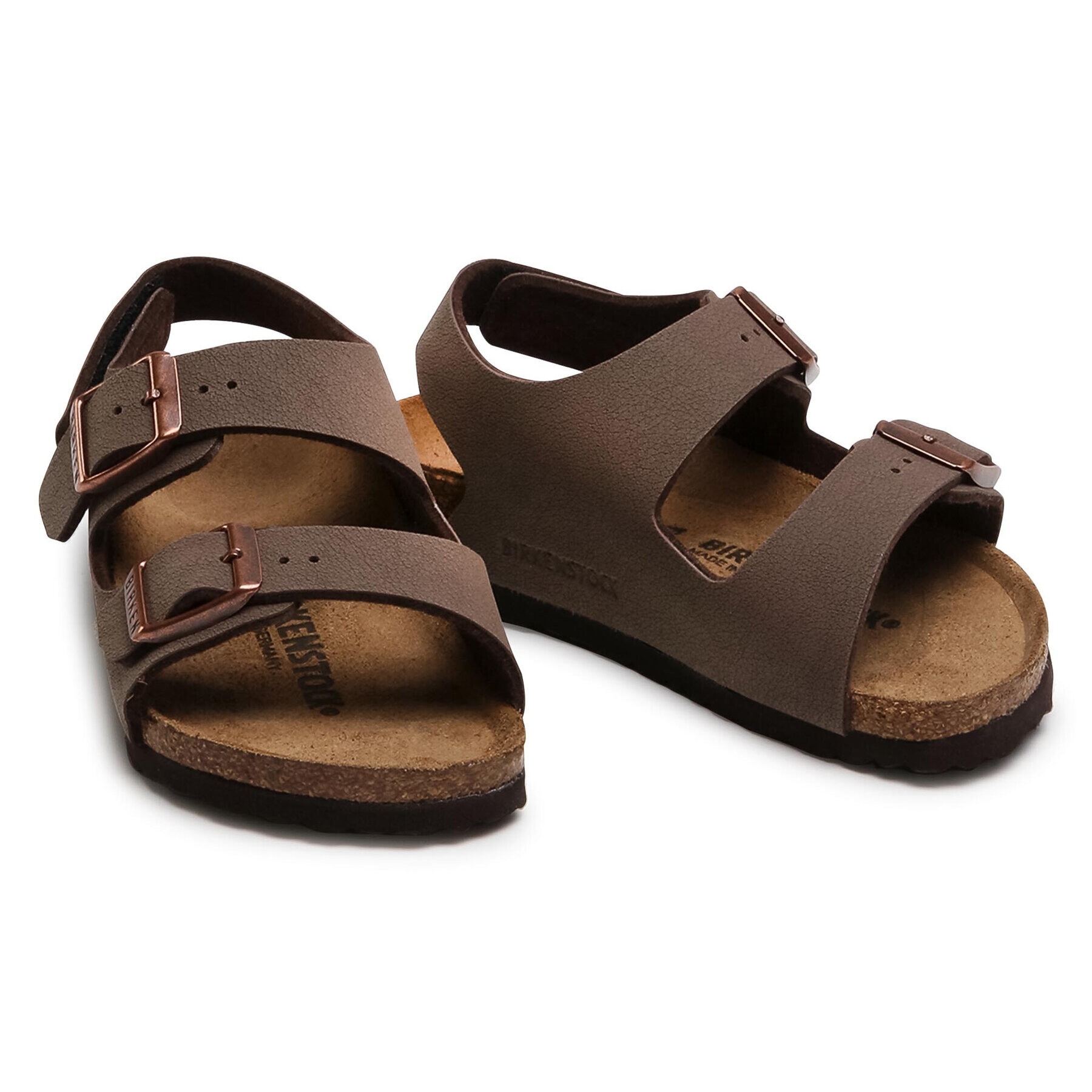 Birkenstock Sandali Milano Hl Kids 1018637 Rjava - Pepit.si