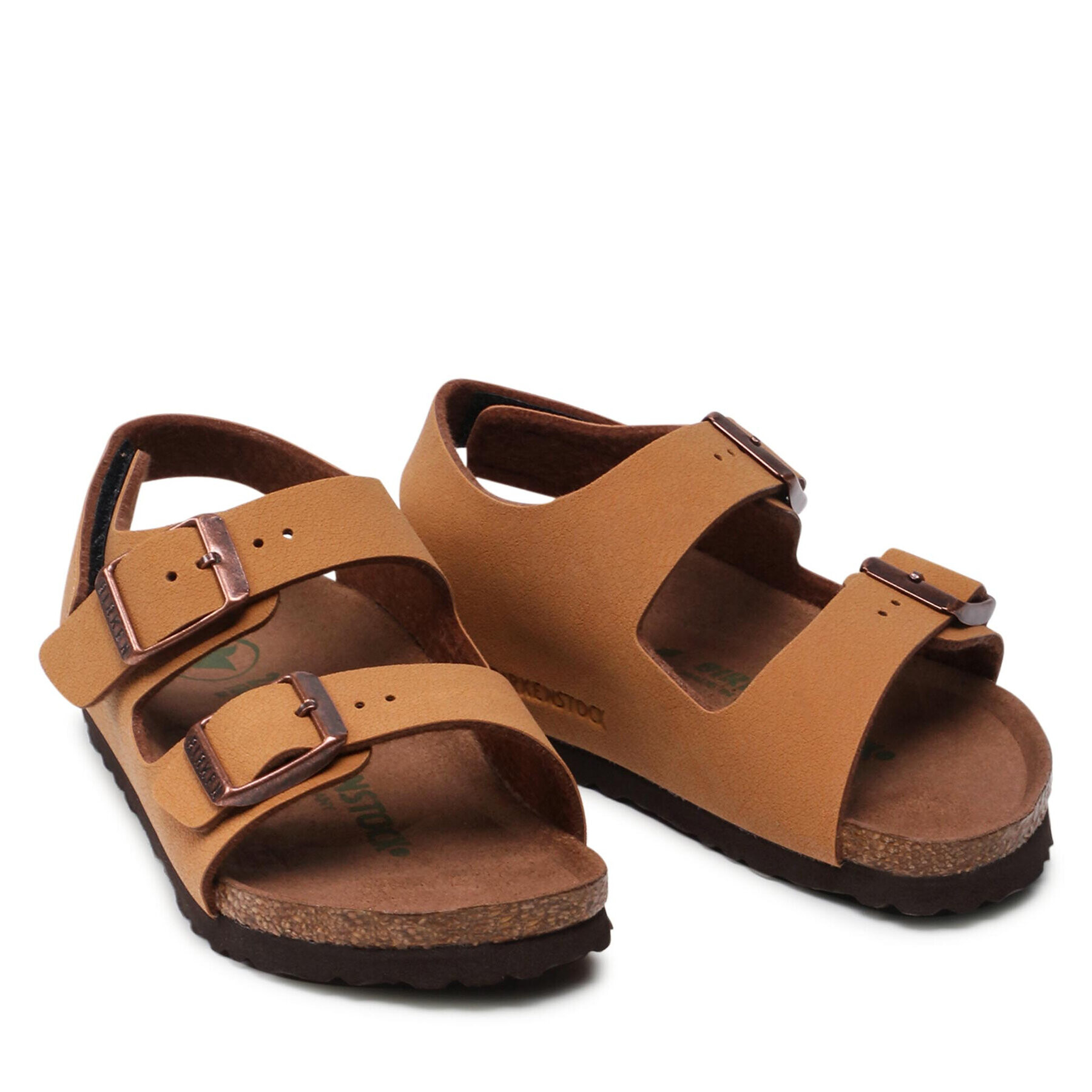 Birkenstock Sandali Milano Hl Kids 1021715 Rjava - Pepit.si