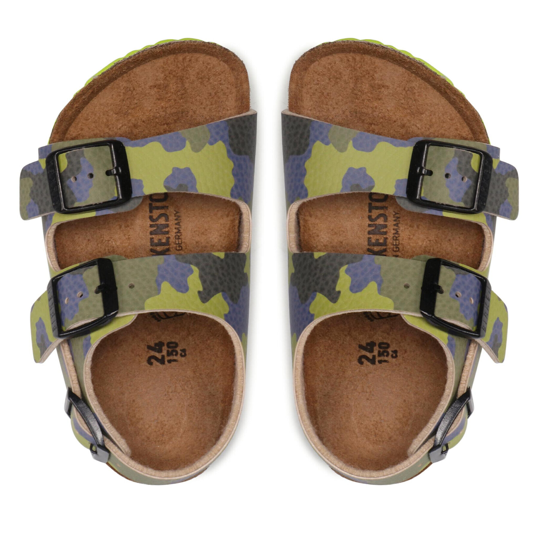 Birkenstock Sandali Milano Kinder 1022186 Zelena - Pepit.si