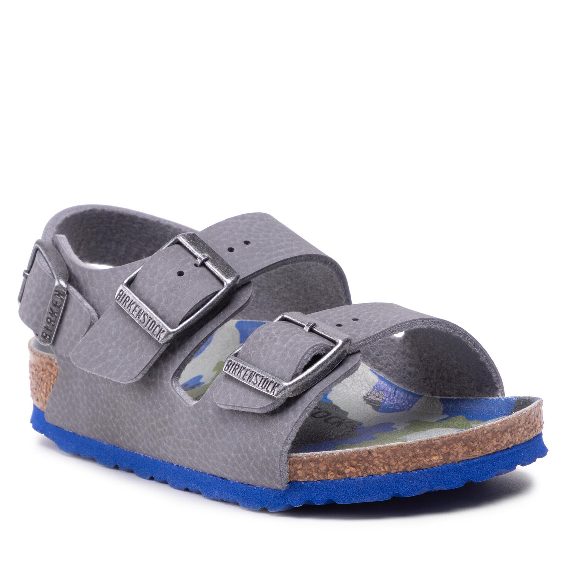 Birkenstock Sandali Milano Kinder 1022532 Siva - Pepit.si