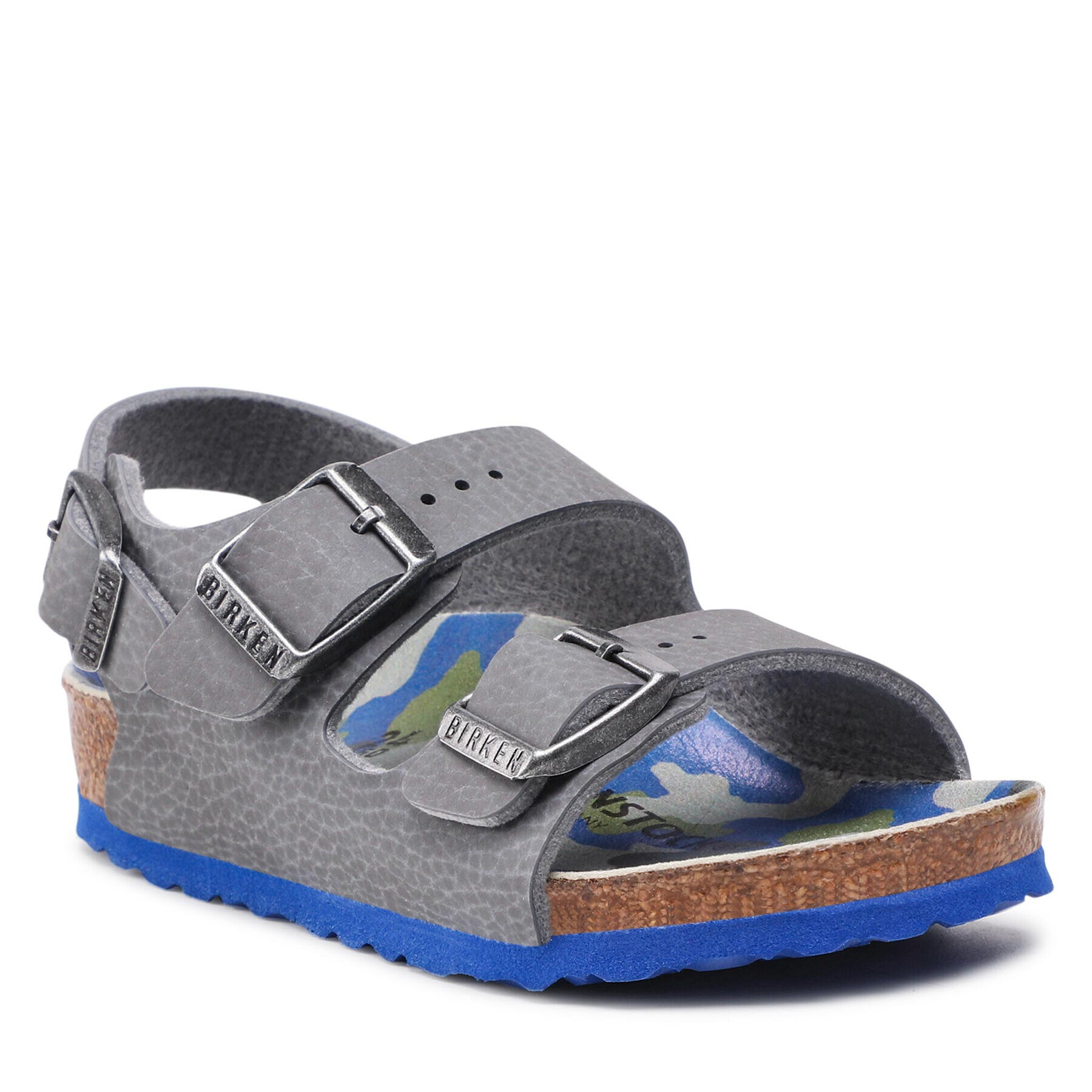 Birkenstock Sandali Milano Kinder 1022591 Siva - Pepit.si