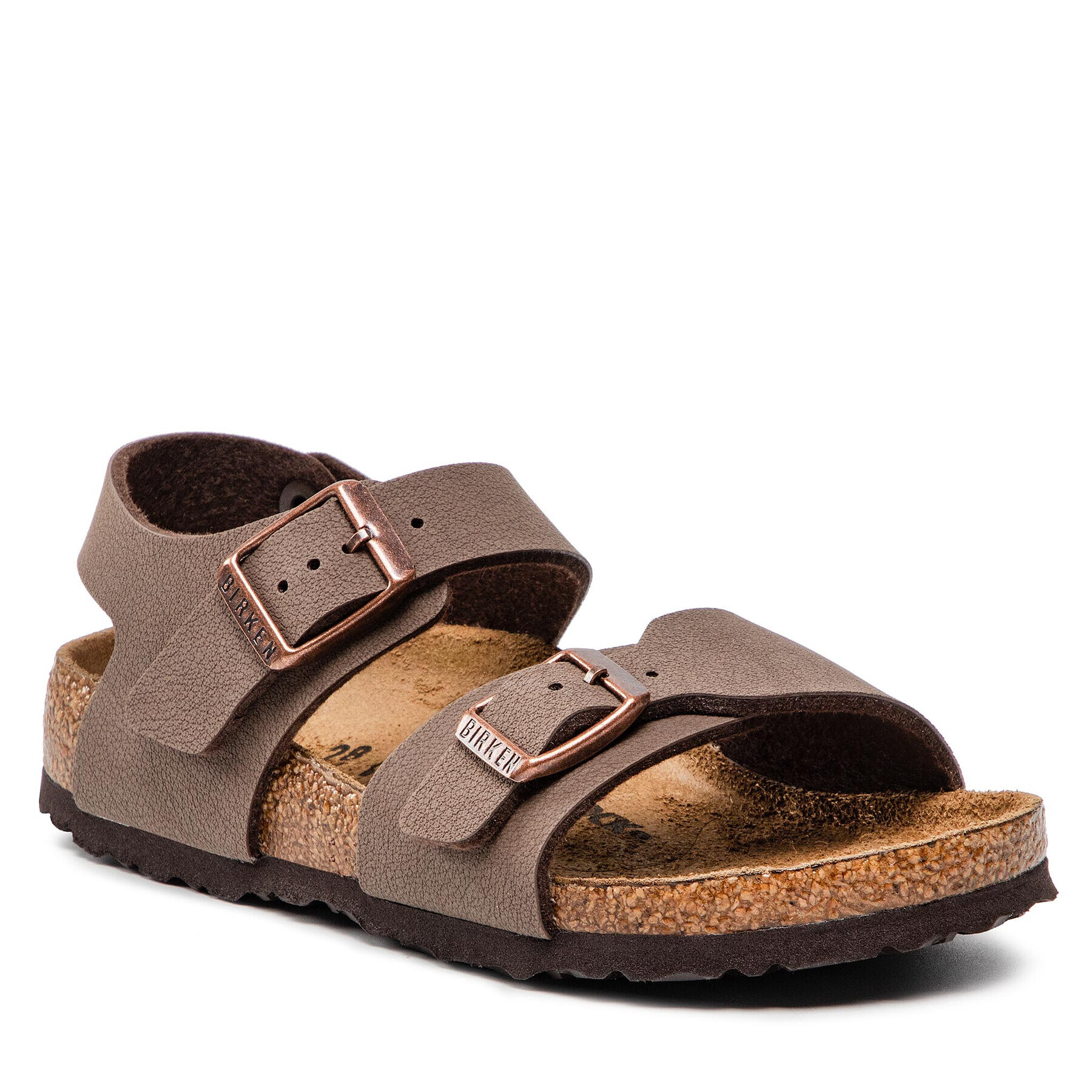 Birkenstock Sandali New York Kids Bf 87783 Rjava - Pepit.si