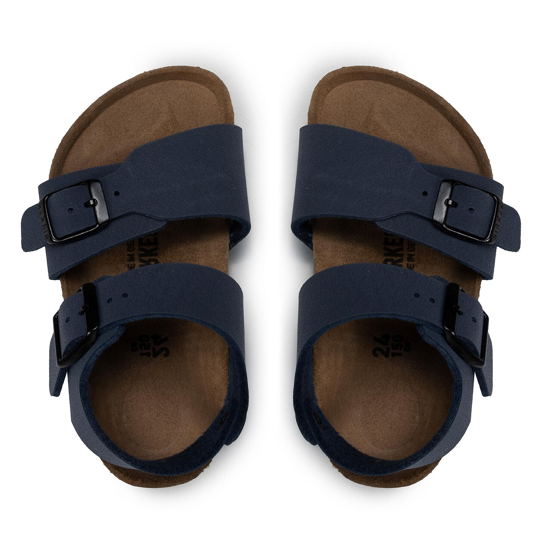 Birkenstock Sandali New York Kids BS 0087771 Mornarsko modra - Pepit.si