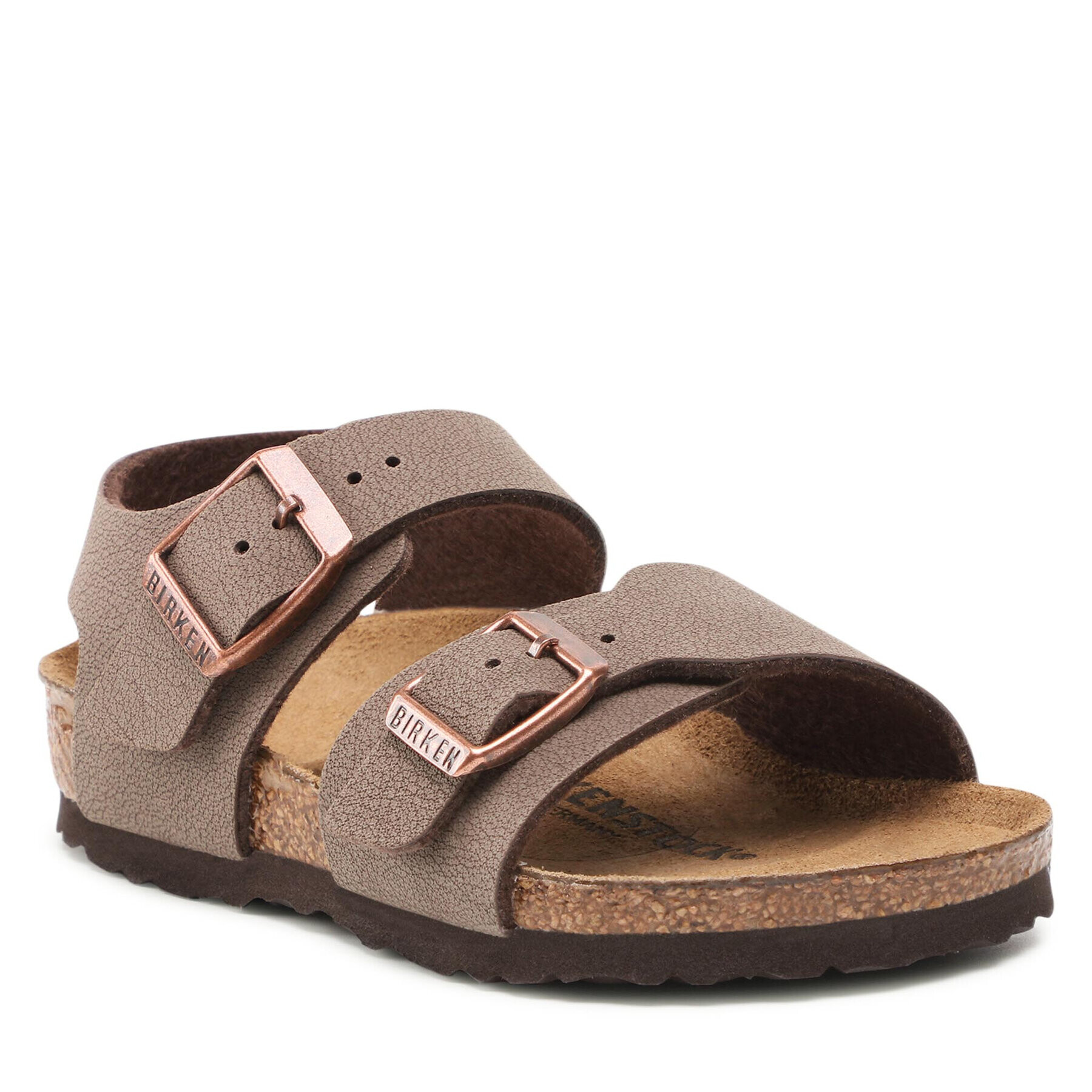 Birkenstock Sandali New York Kids Bs 87781 Rjava - Pepit.si