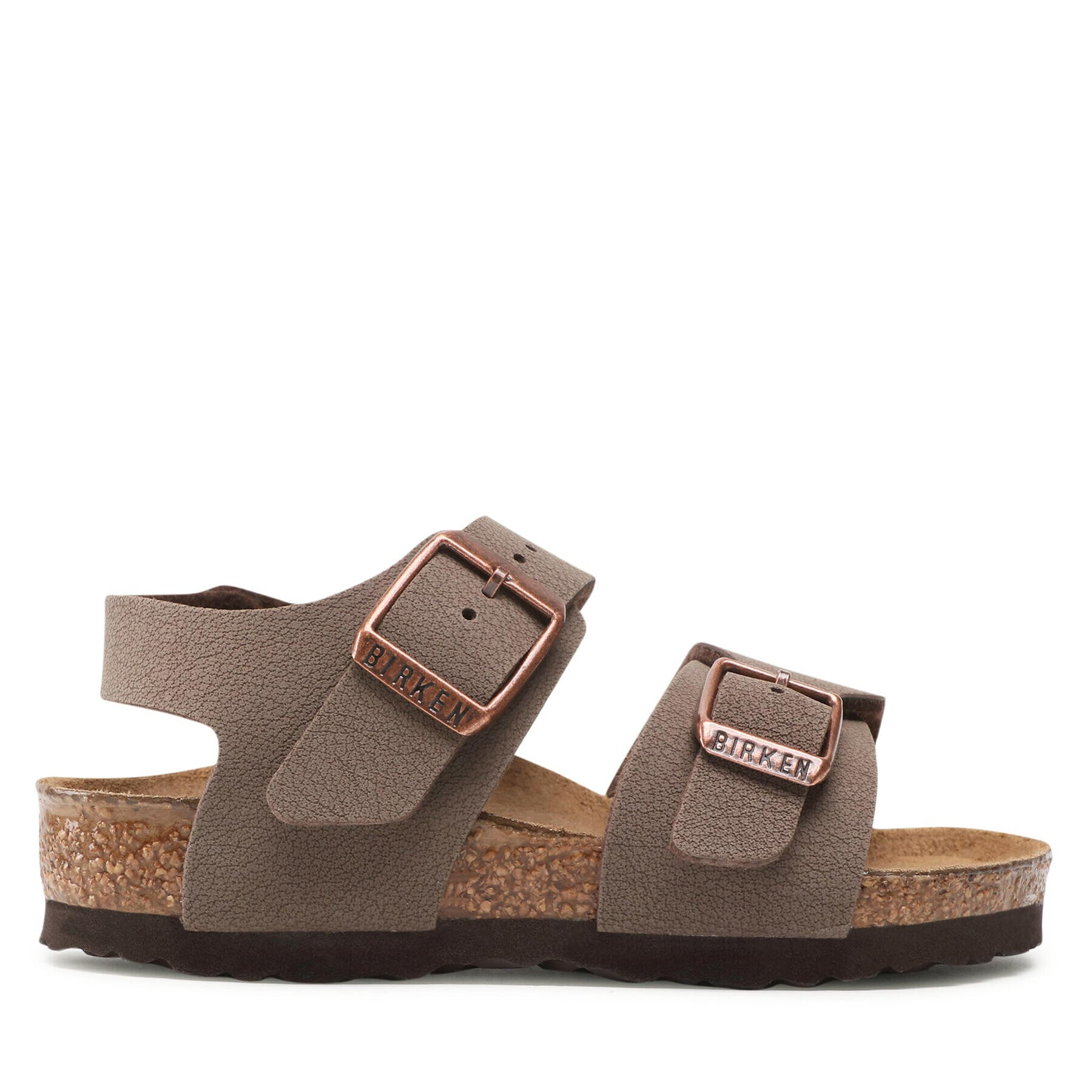 Birkenstock Sandali New York Kids Bs 87781 Rjava - Pepit.si