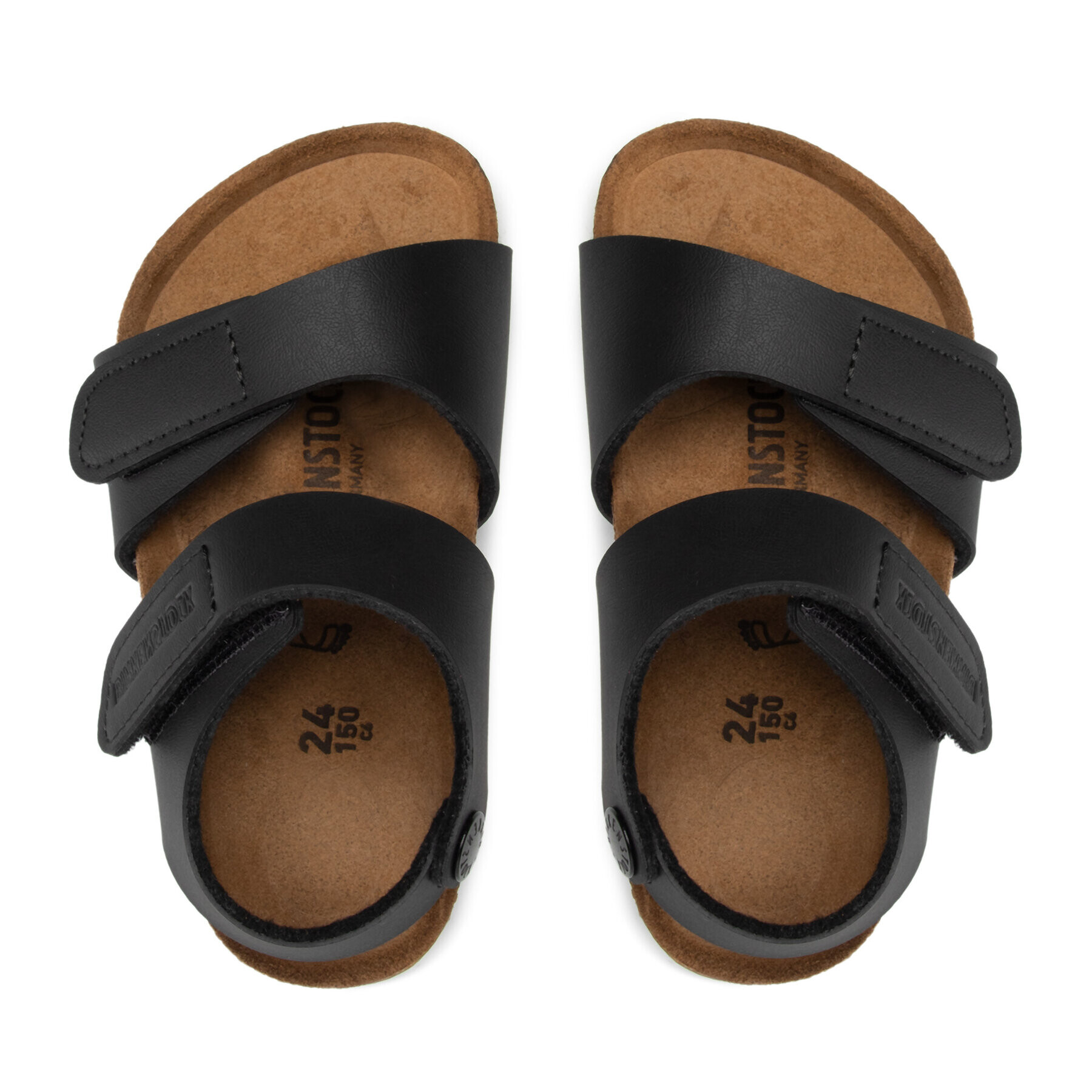 Birkenstock Sandali Palu Kids Logo Bs 1017357 Črna - Pepit.si