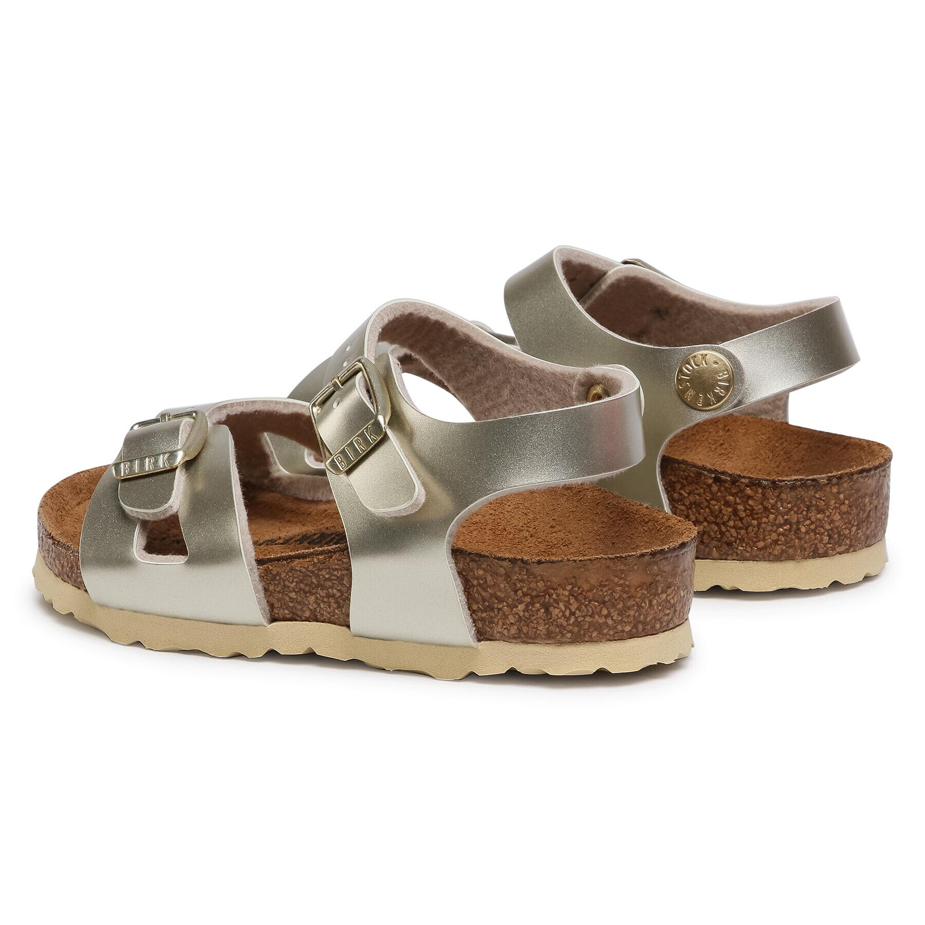 Birkenstock Sandali Rio Kids 1014826 Zlata - Pepit.si